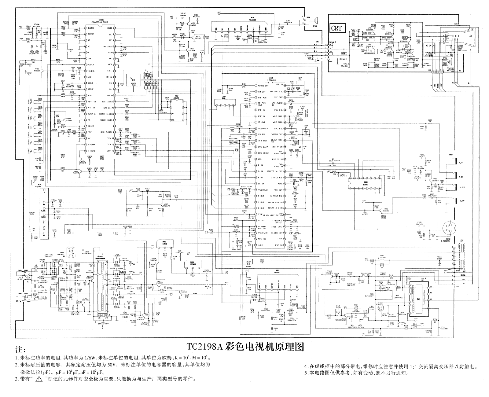 Hisense TC2198A Schematic