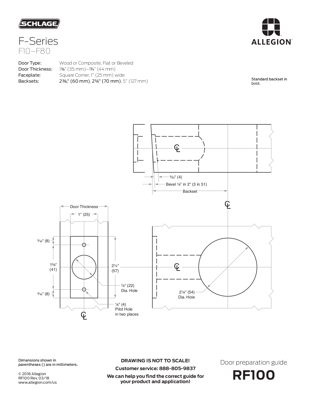 Allegion F10–F80 User Manual