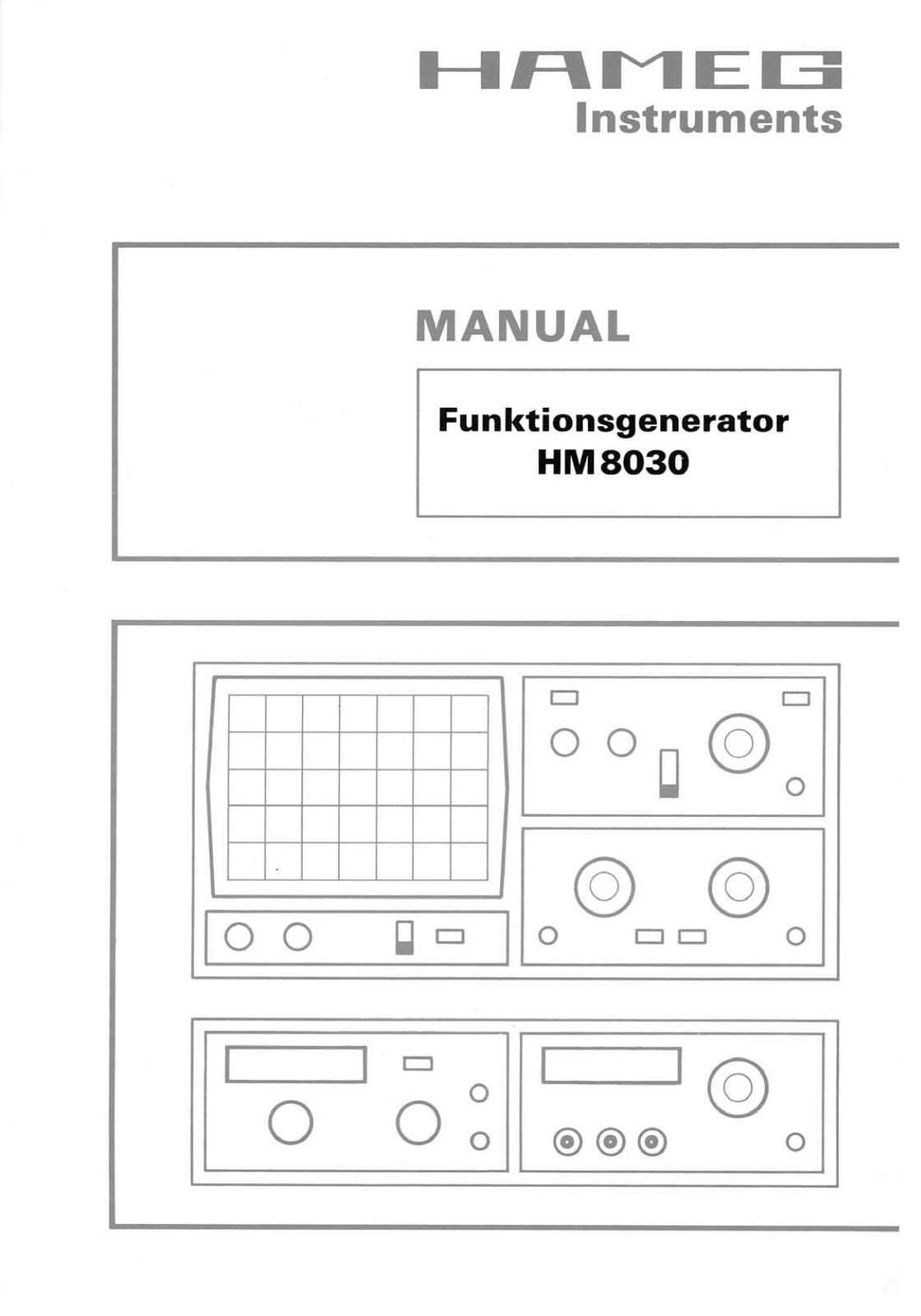 HAMEG HM8030 User Guide