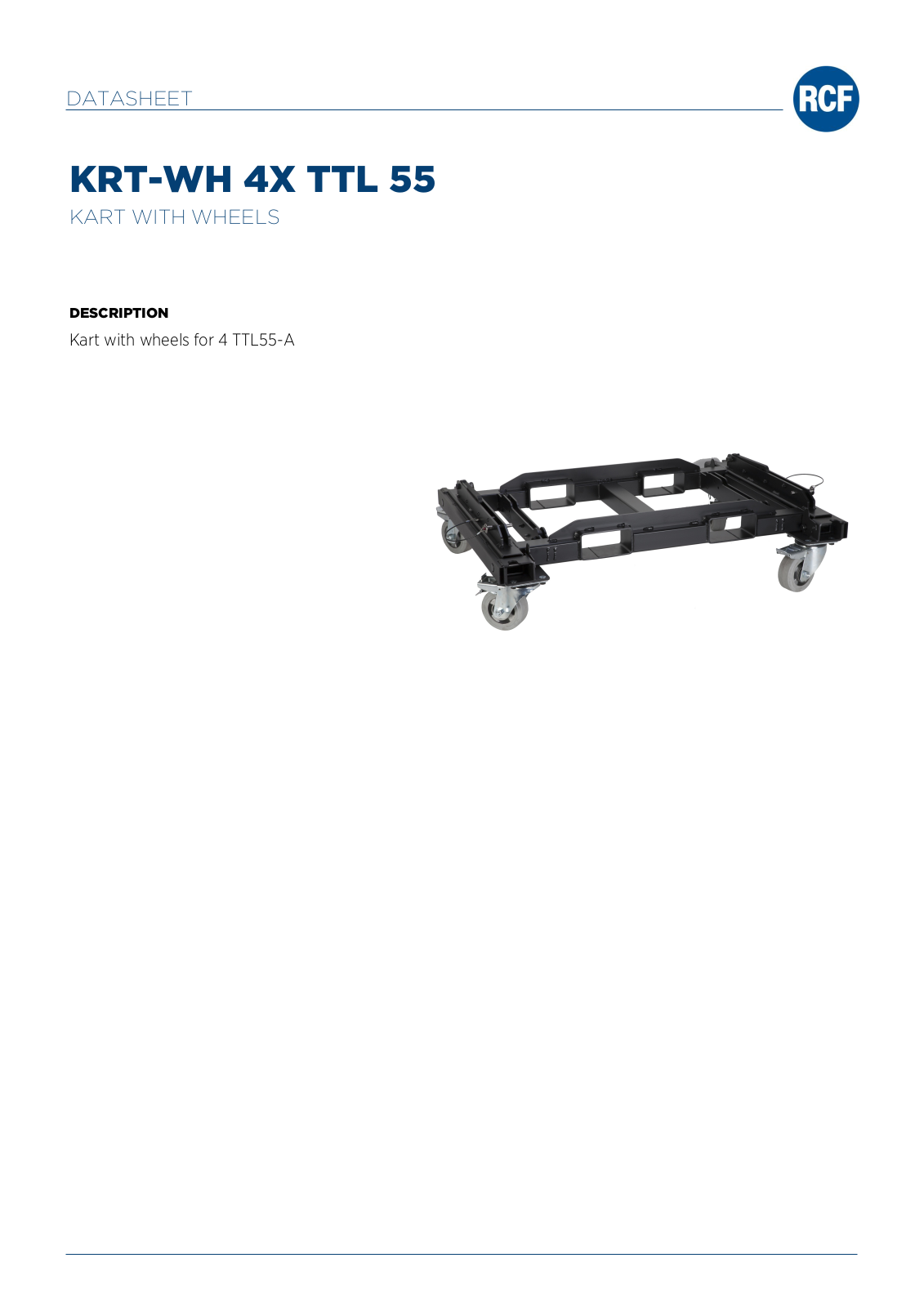 RCF KART-4X-TTL55 Data Sheet
