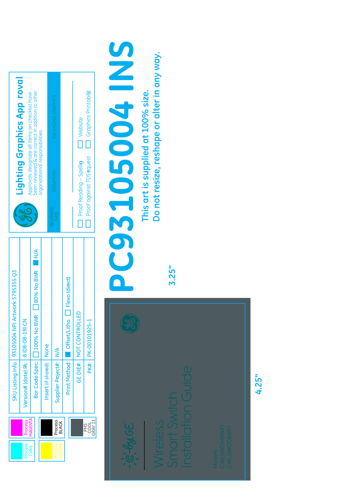 GE Lighting CWLSWXXBWF1 User Manual