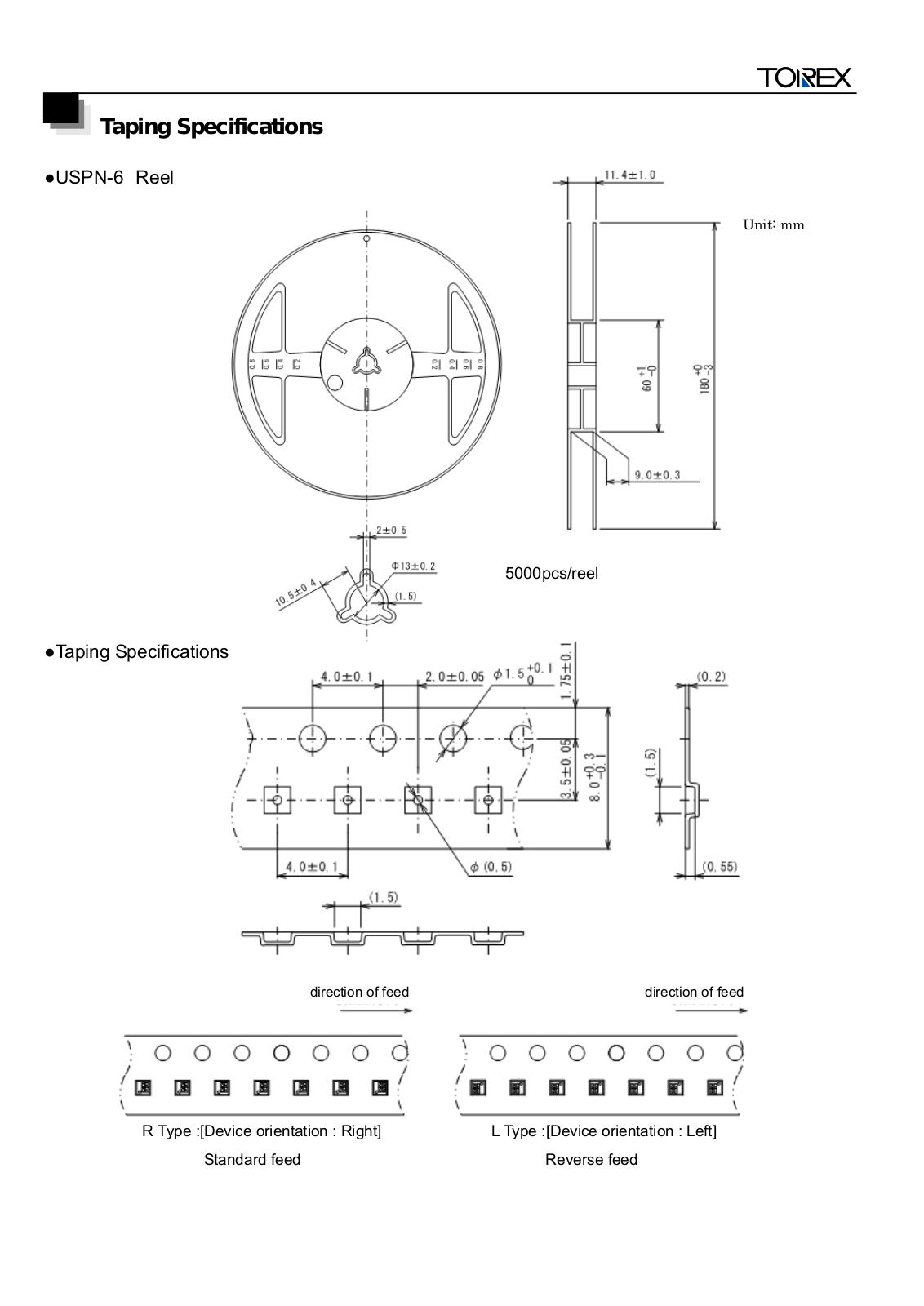 TOREX USPN-6 Specification