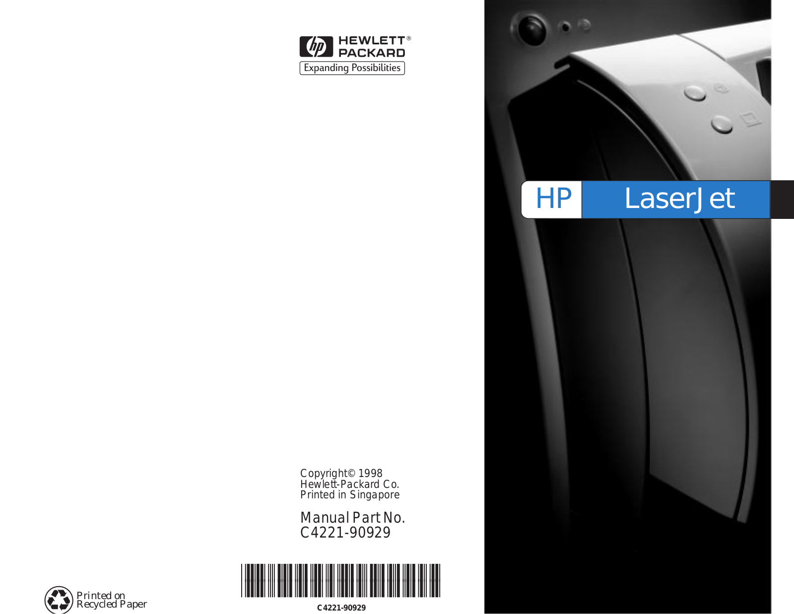 Hp LASERJET 1100 User Manual