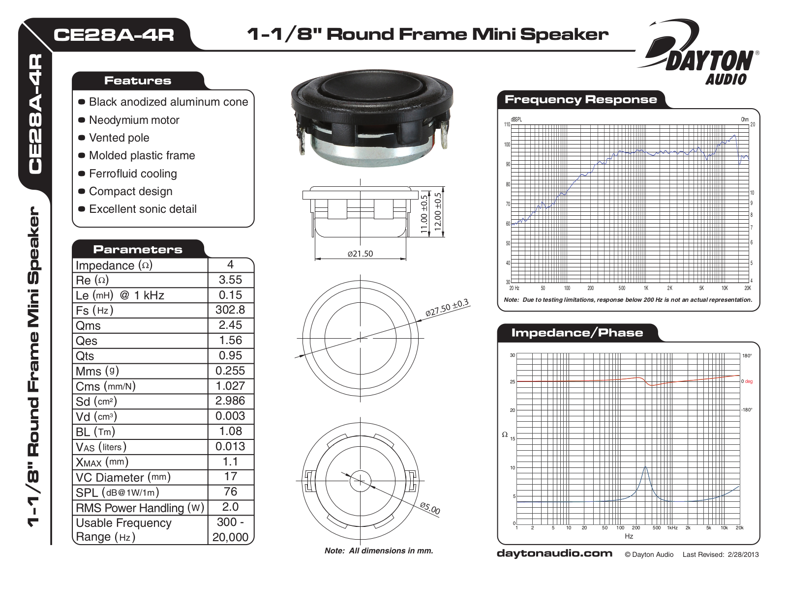 Dayton CE28A-4R 1-1 User Manual