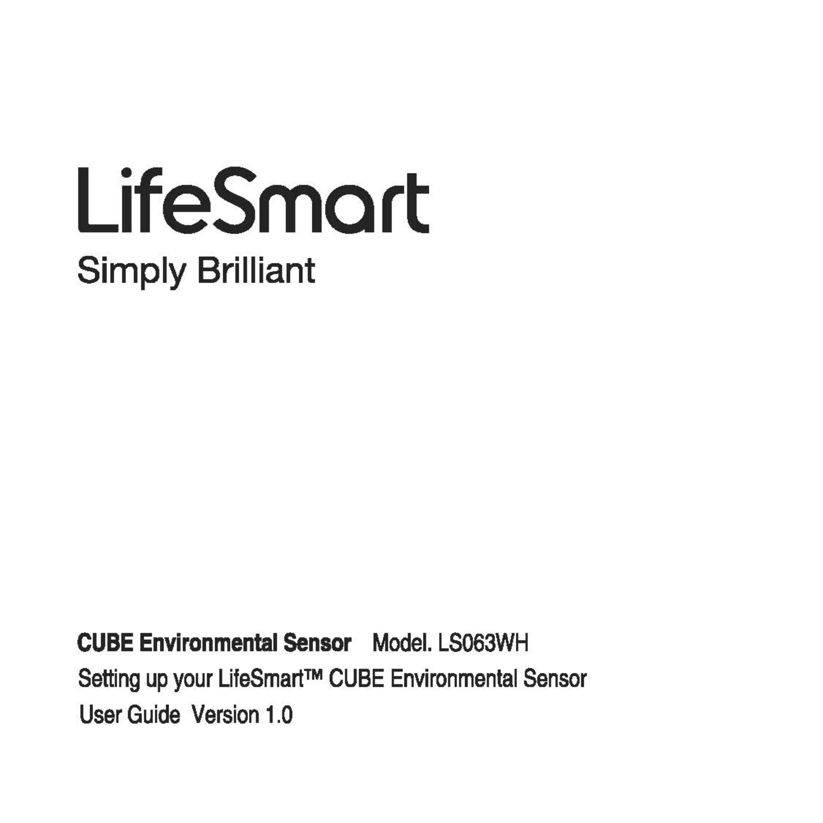 Hangzhou LifeSmart Technology 00LS063 Users manual