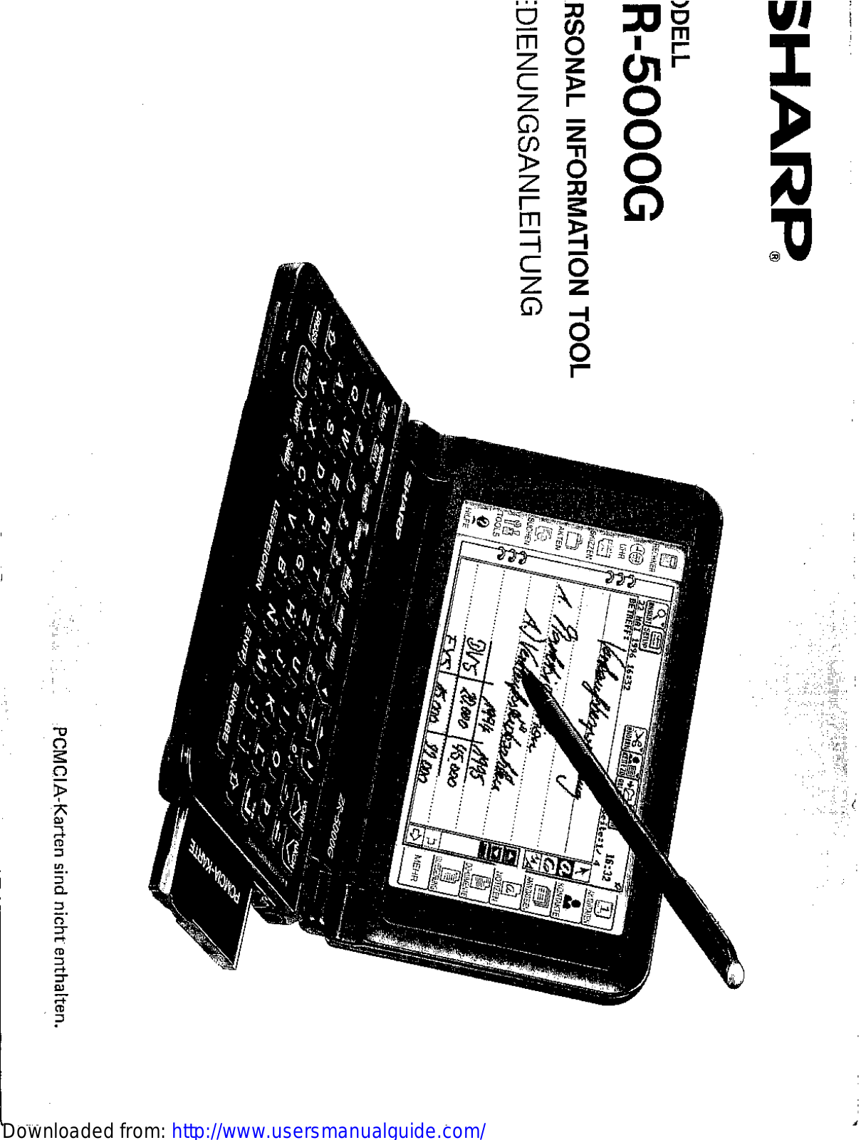 SHARP ZR-5000G User Manual