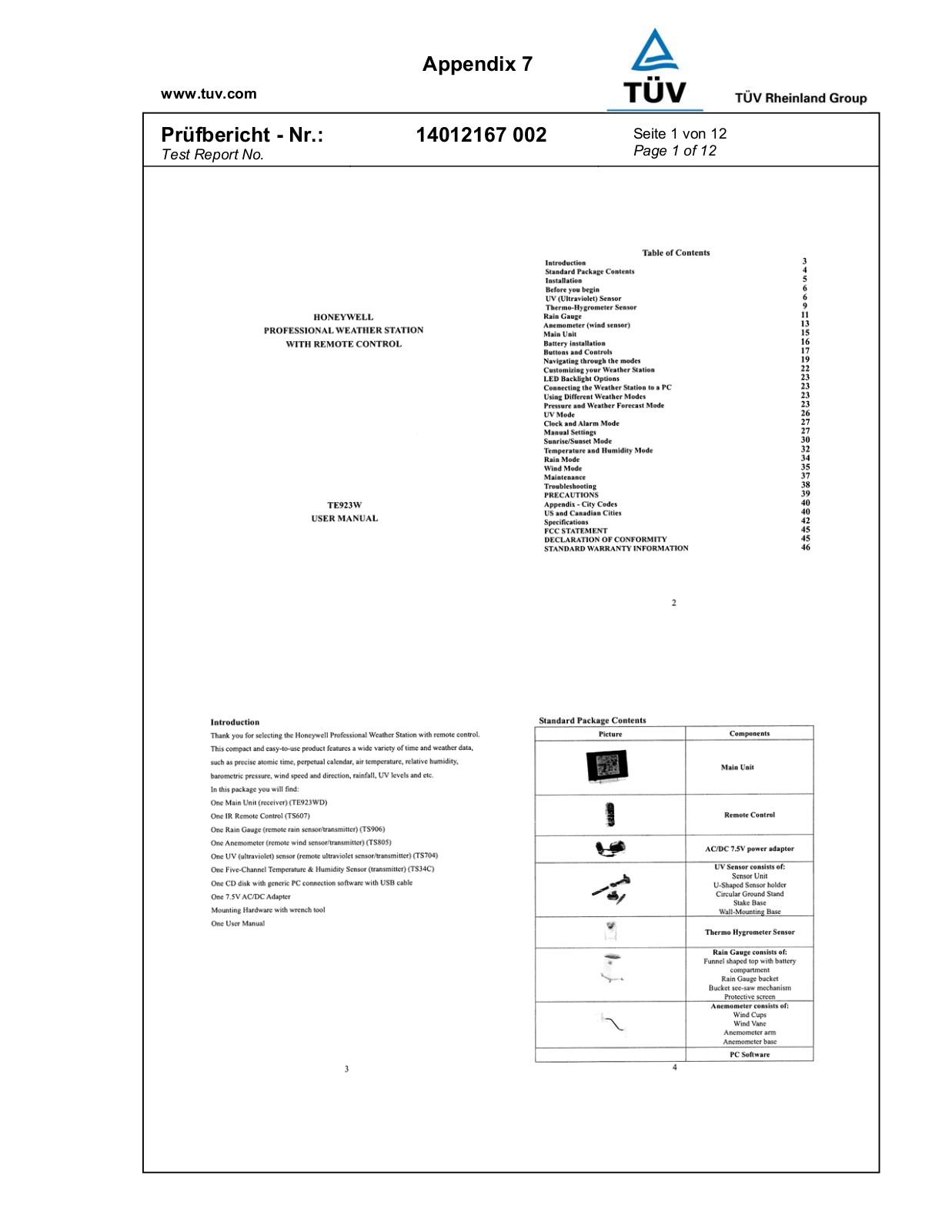 Hideki Electronics TS805 User Manual