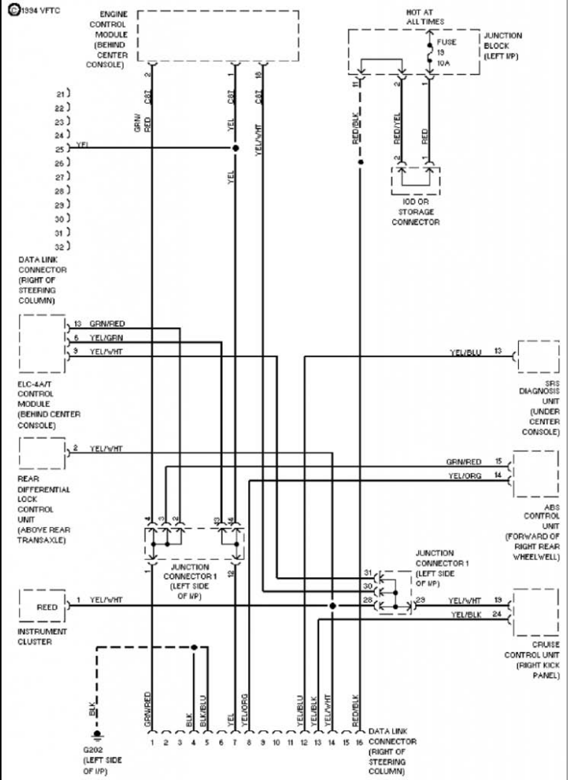 Mitsubishi 1994 montero schematic