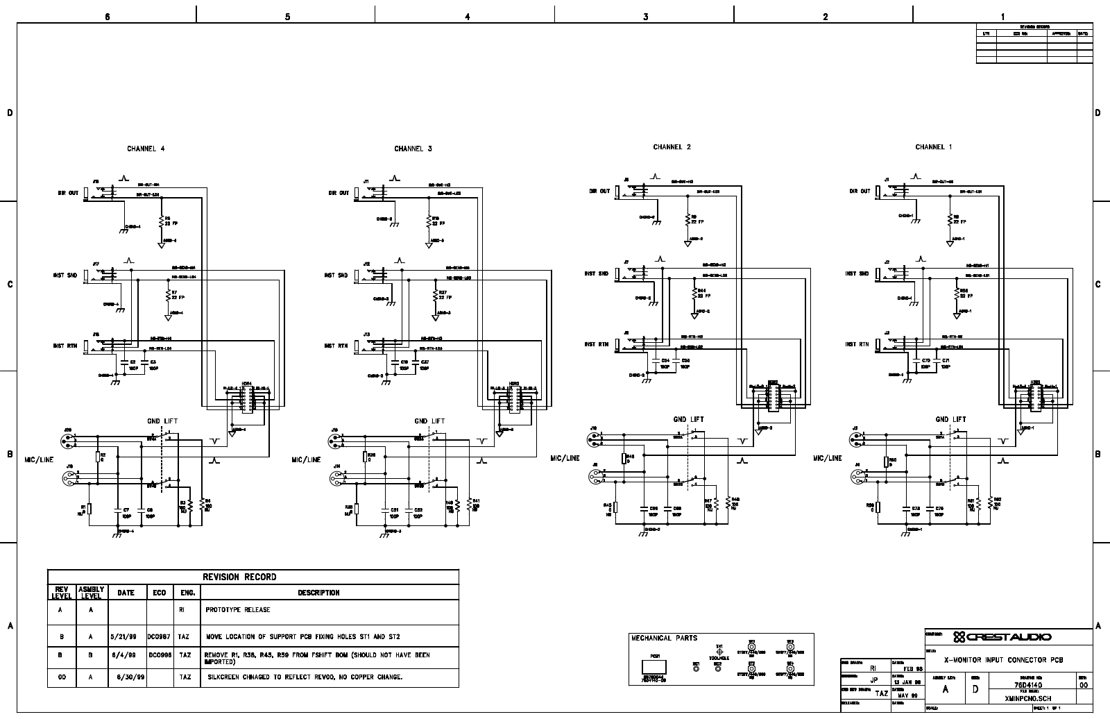 Crest xmon Schematic