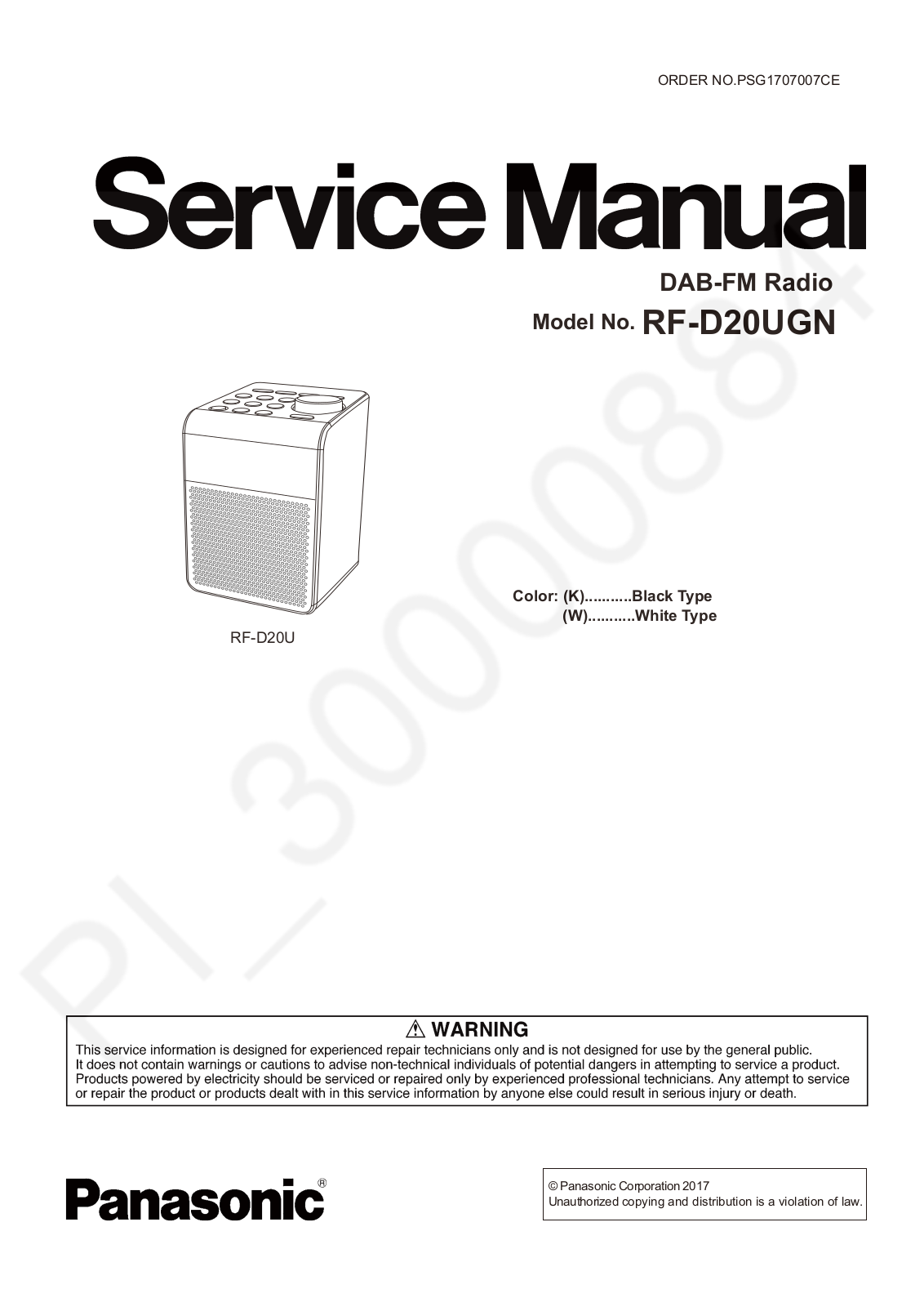 panasonic _rf_d20ugn Datasheet - ManualMachine.com