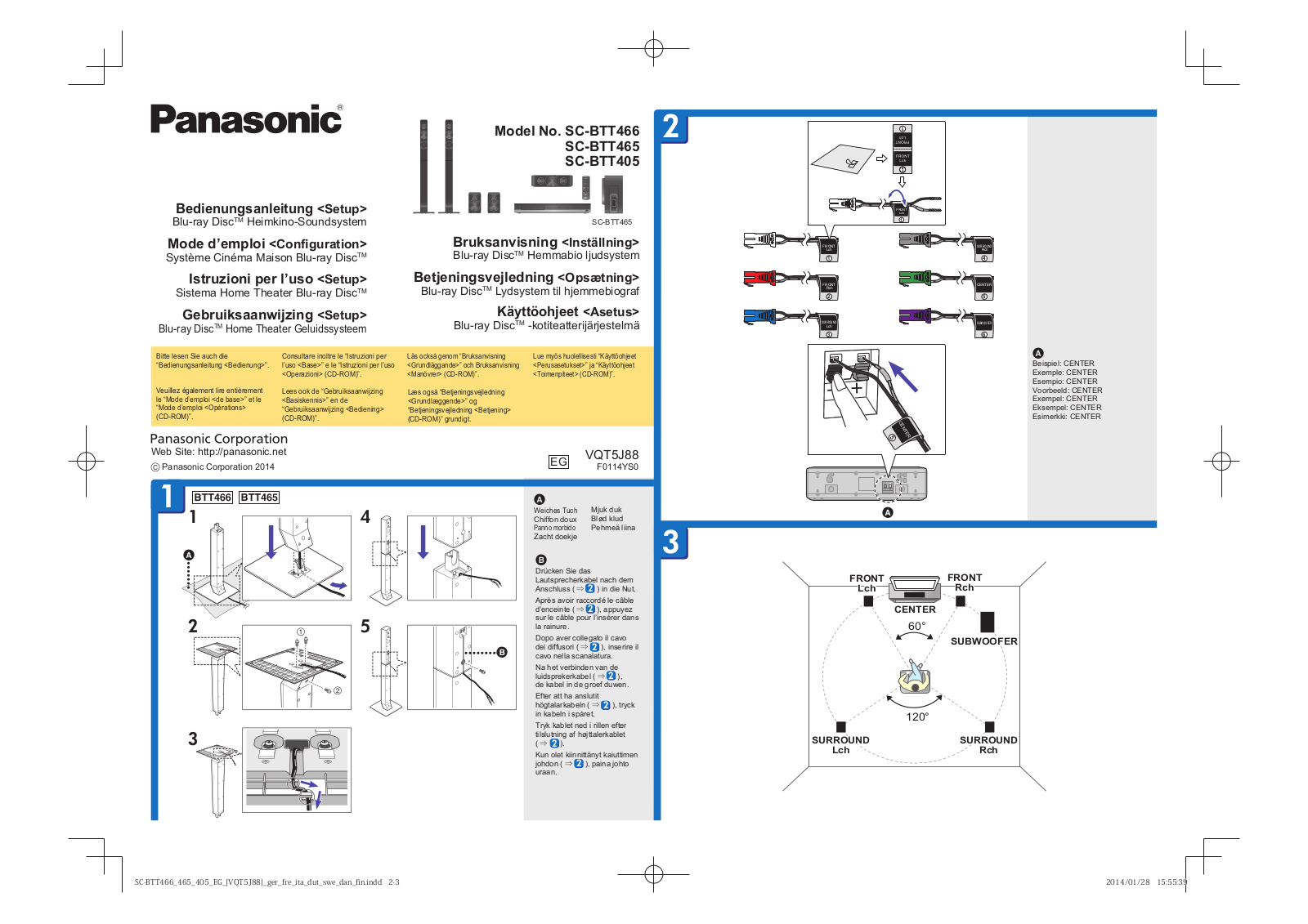 PANASONIC SC-BTT466EG User Manual