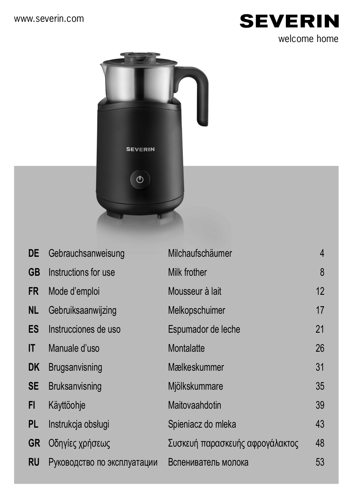 Severin SM 9495 User Manual