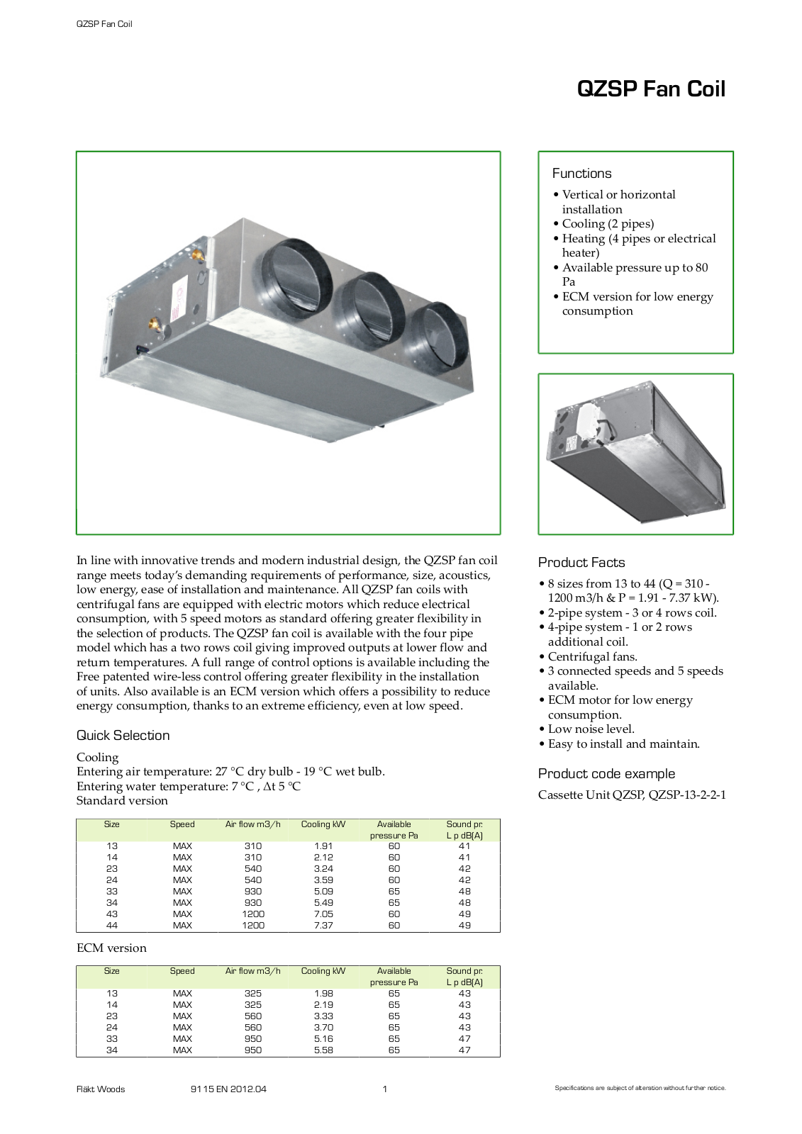 Centrimaster QZSP User Manual