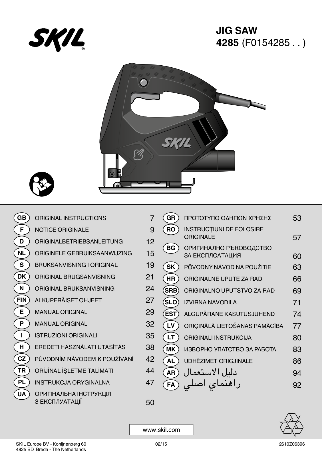 Skil 4285 AA User Manual