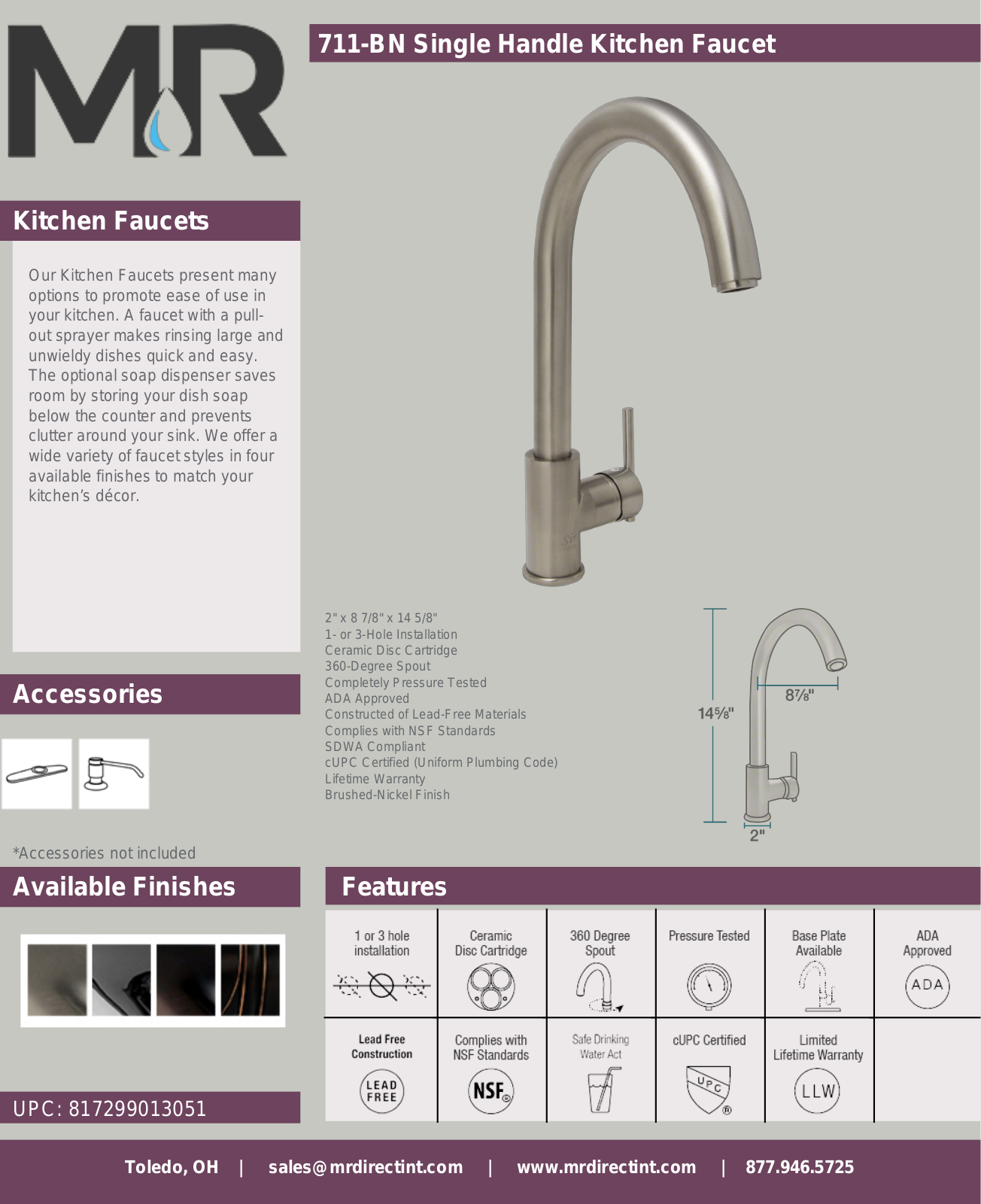 MR Direct MRDR2100 Specifications - ManualMachine.com