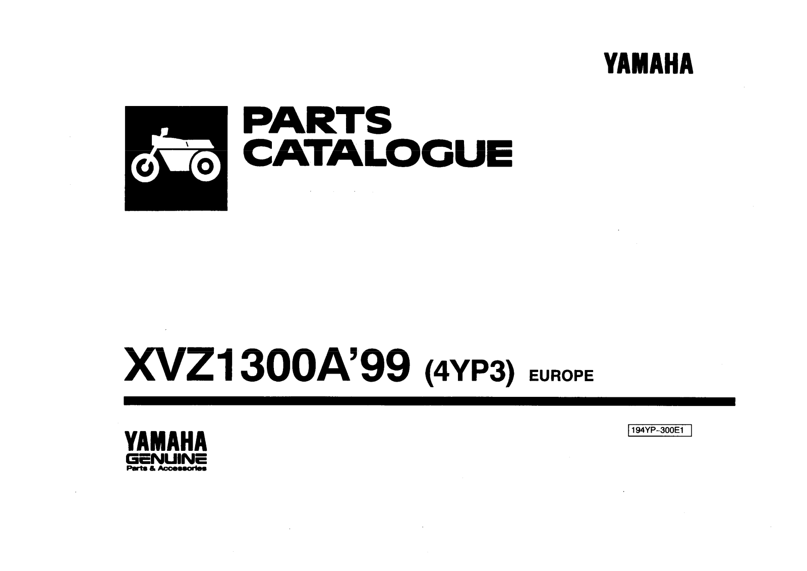 Yamaha XVZ1300A 1999 Service Manual