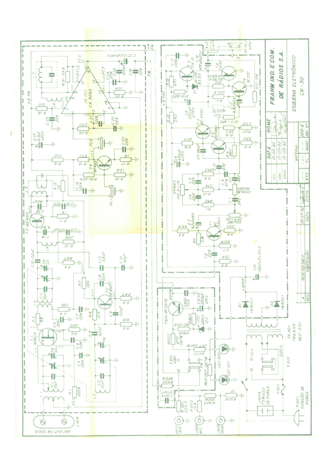 FRAHM CR-30 Schematic - ManualMachine.com
