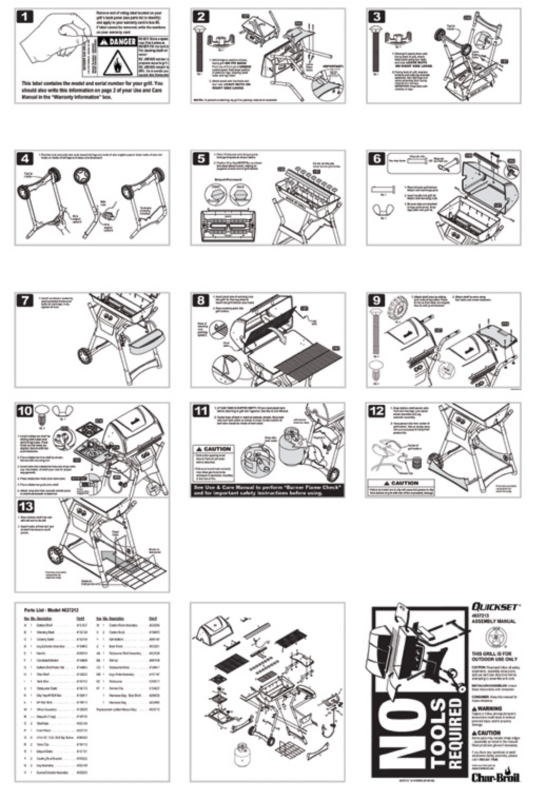 Charbroil 4637213 Owner's Manual