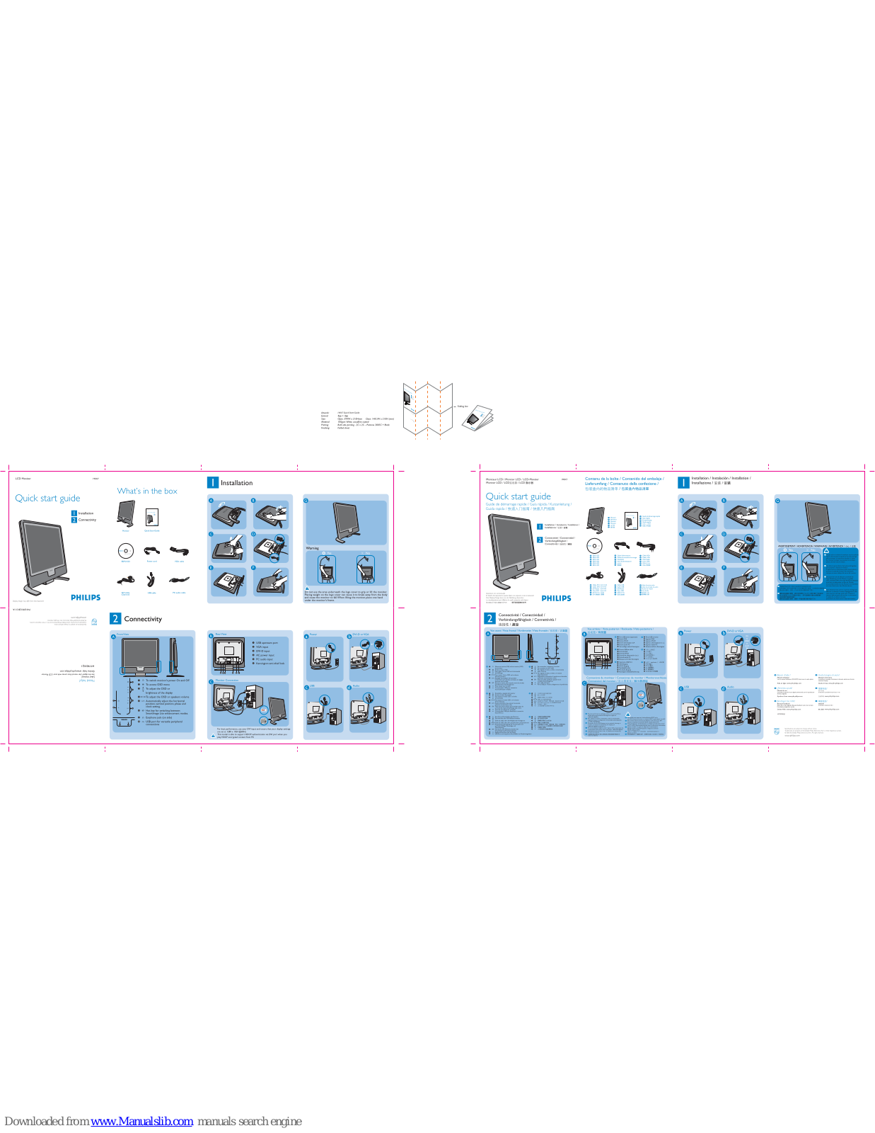 Philips 190X7FB/00, 190X7FB/05, 190X7 Quick Start Manual