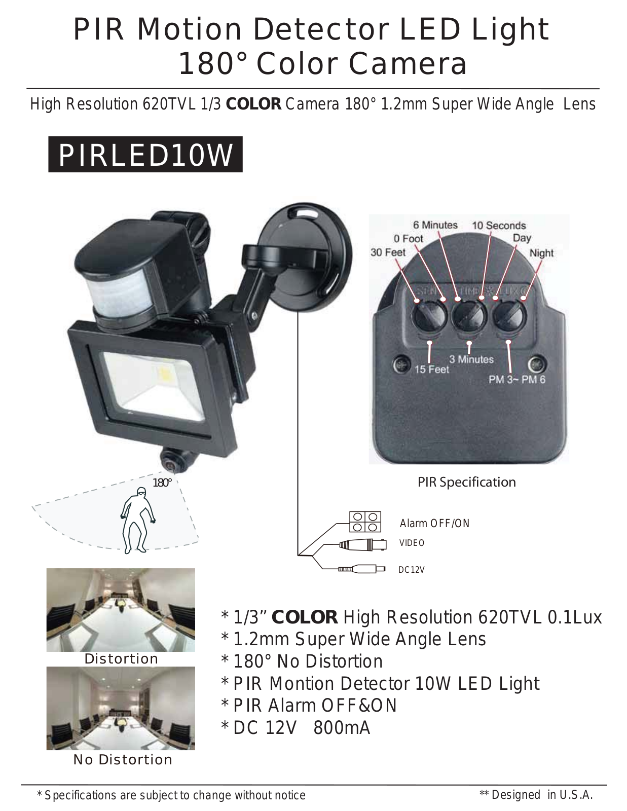 COP-USA PIRLED10W Specsheet