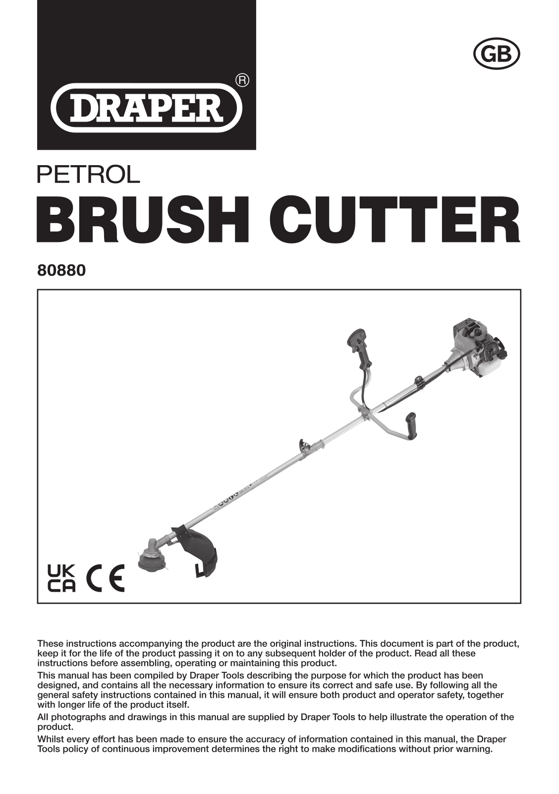 Draper Tools 80880 Instructions - ManualMachine.com
