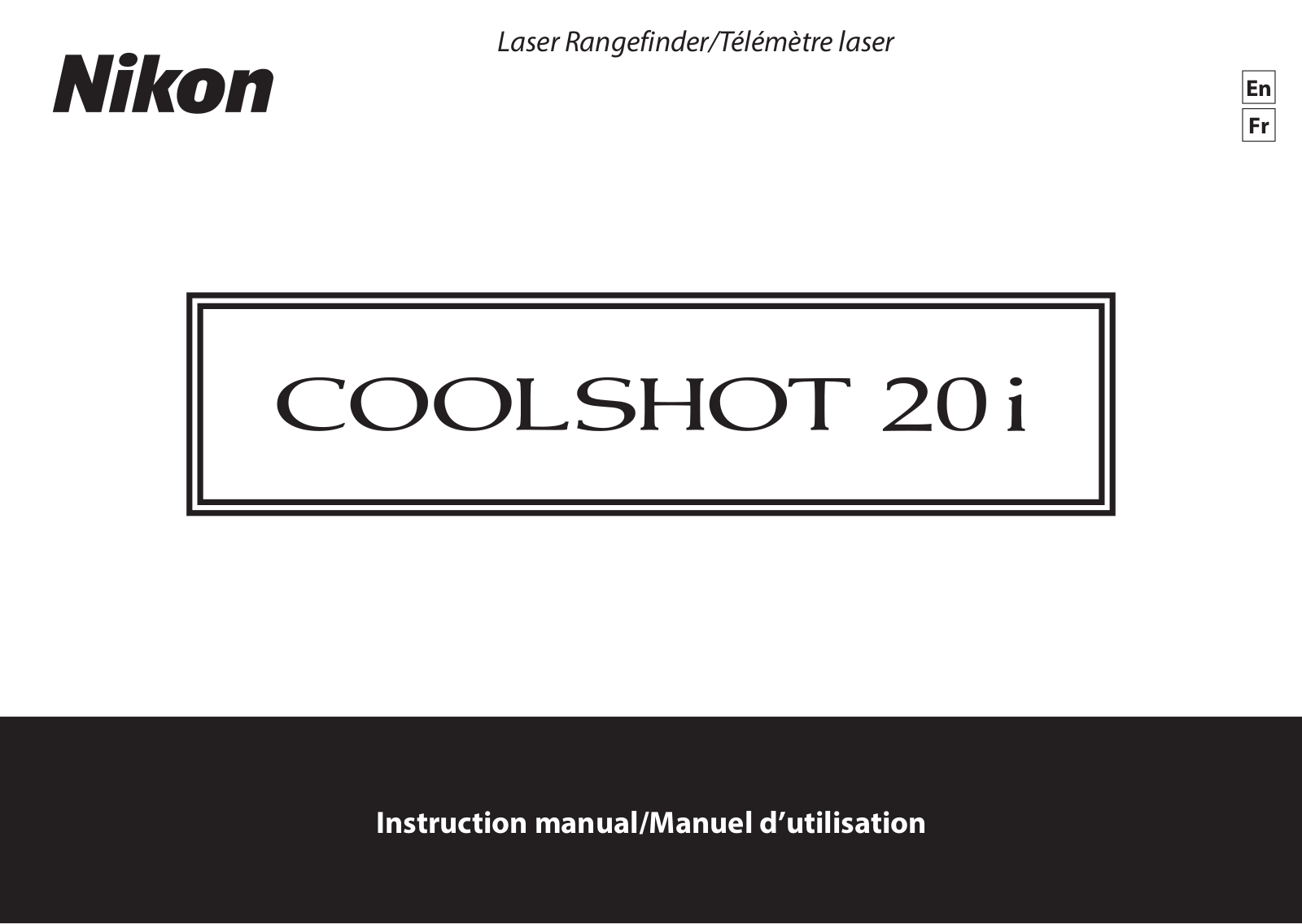 Nikon COOLSHOT 20i Instruction Manual