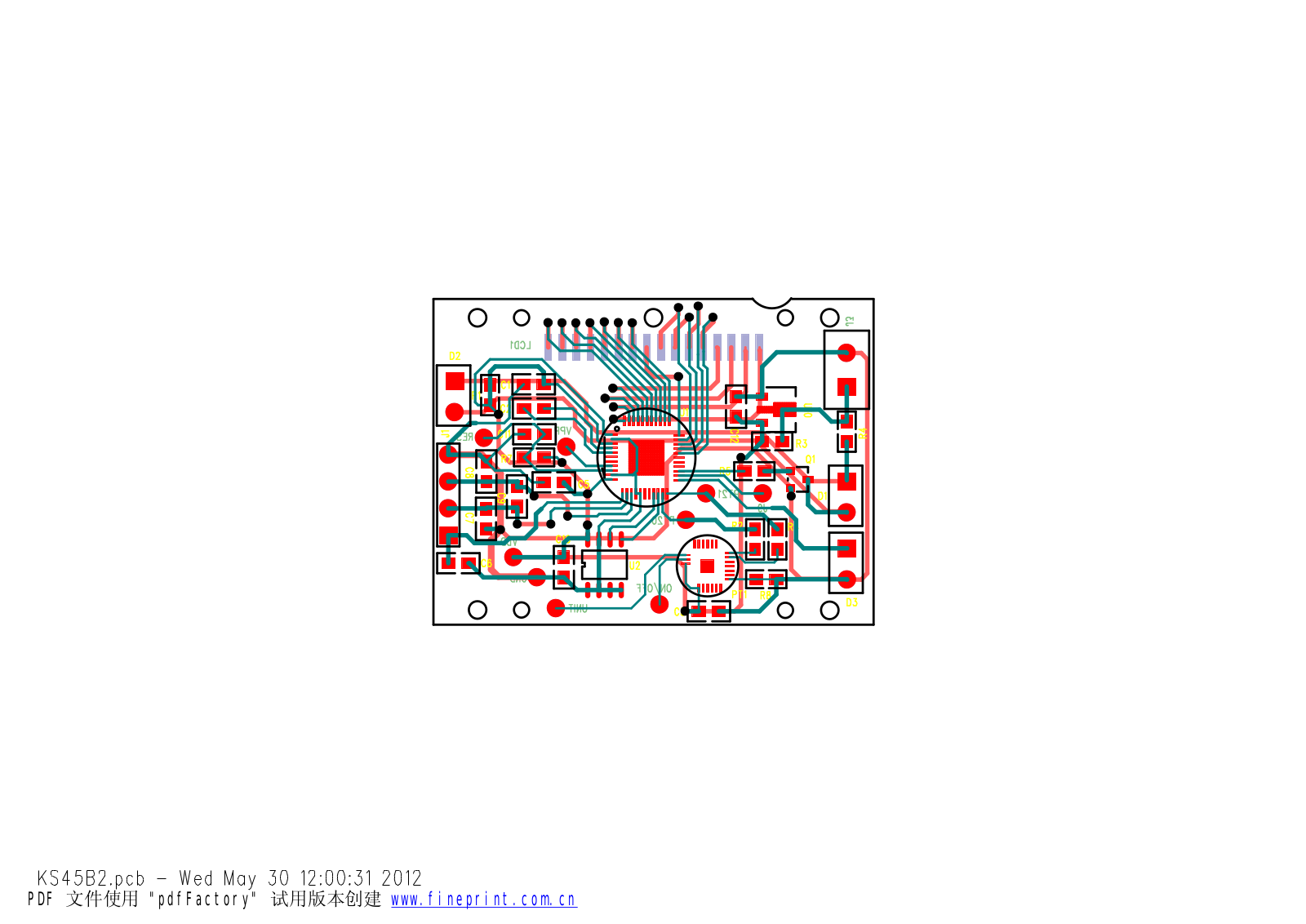 Vitek VT-2405 PCB LAYOUT DIAGRAM