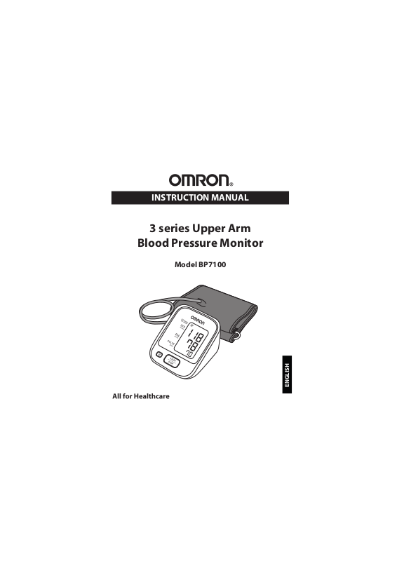 Omron BP7100 User Manual