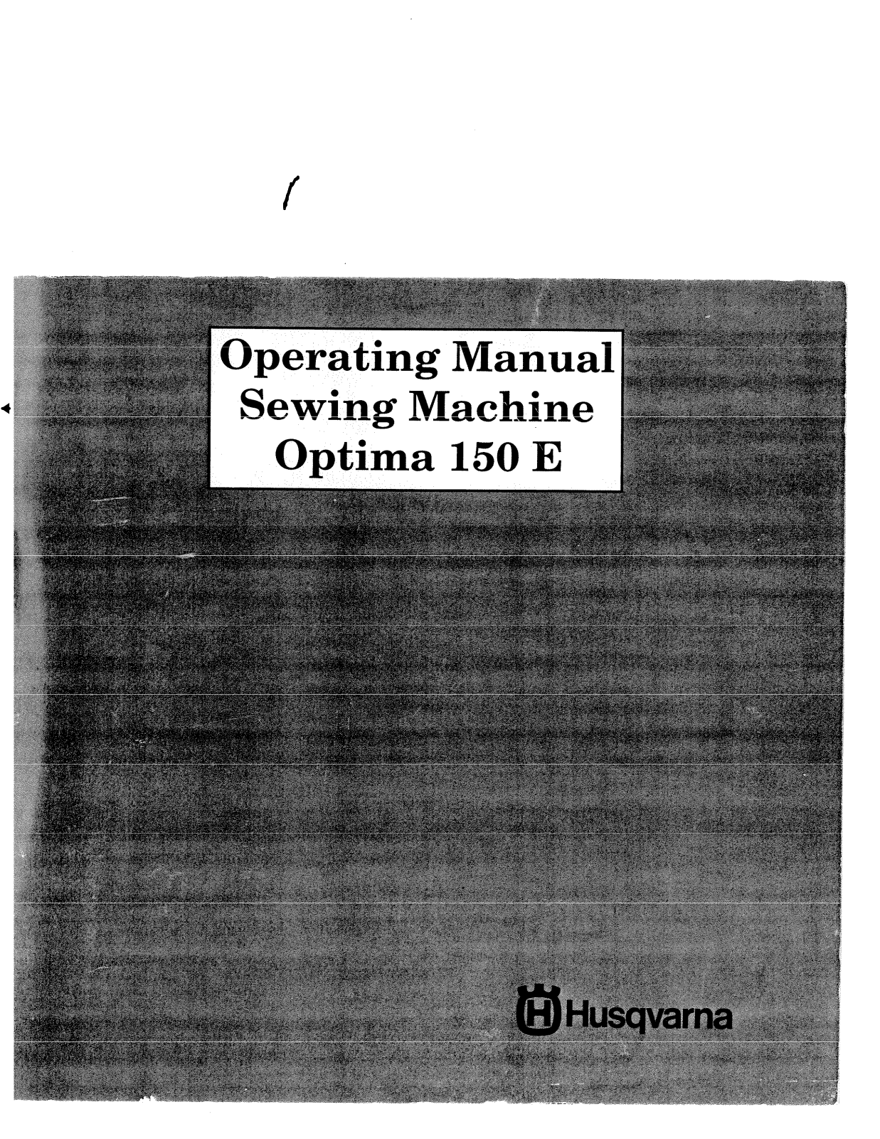 Husqvarna OPTIMA 150 User Manual