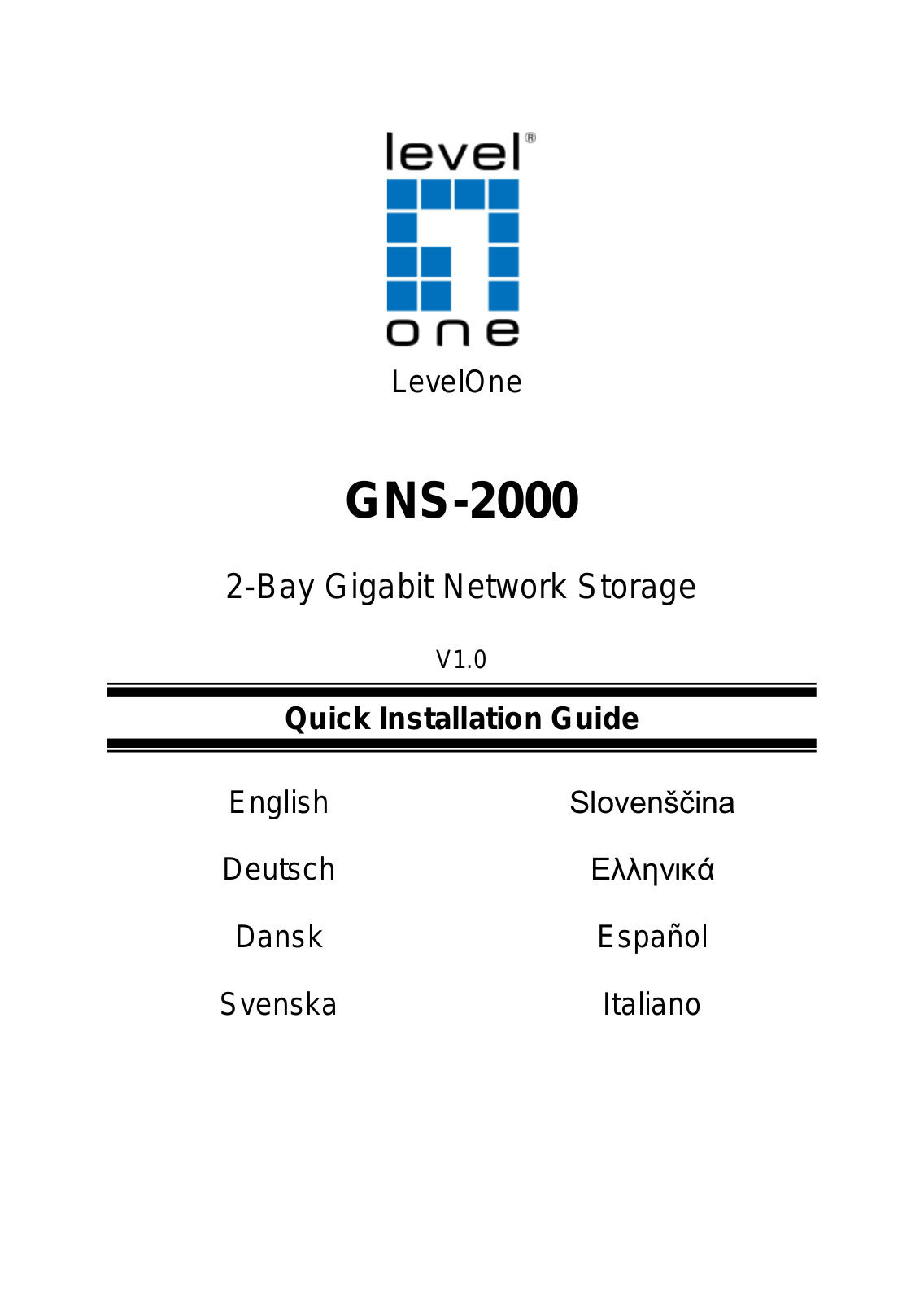 LevelOne GNS-2000 User Manual