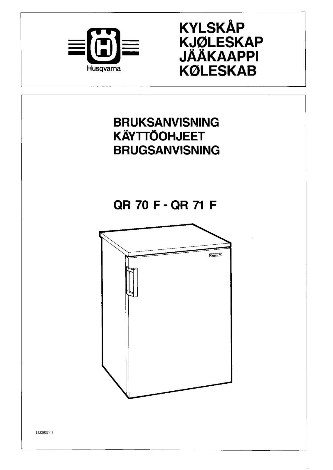 Husqvarna QR70F, QR71F User Manual