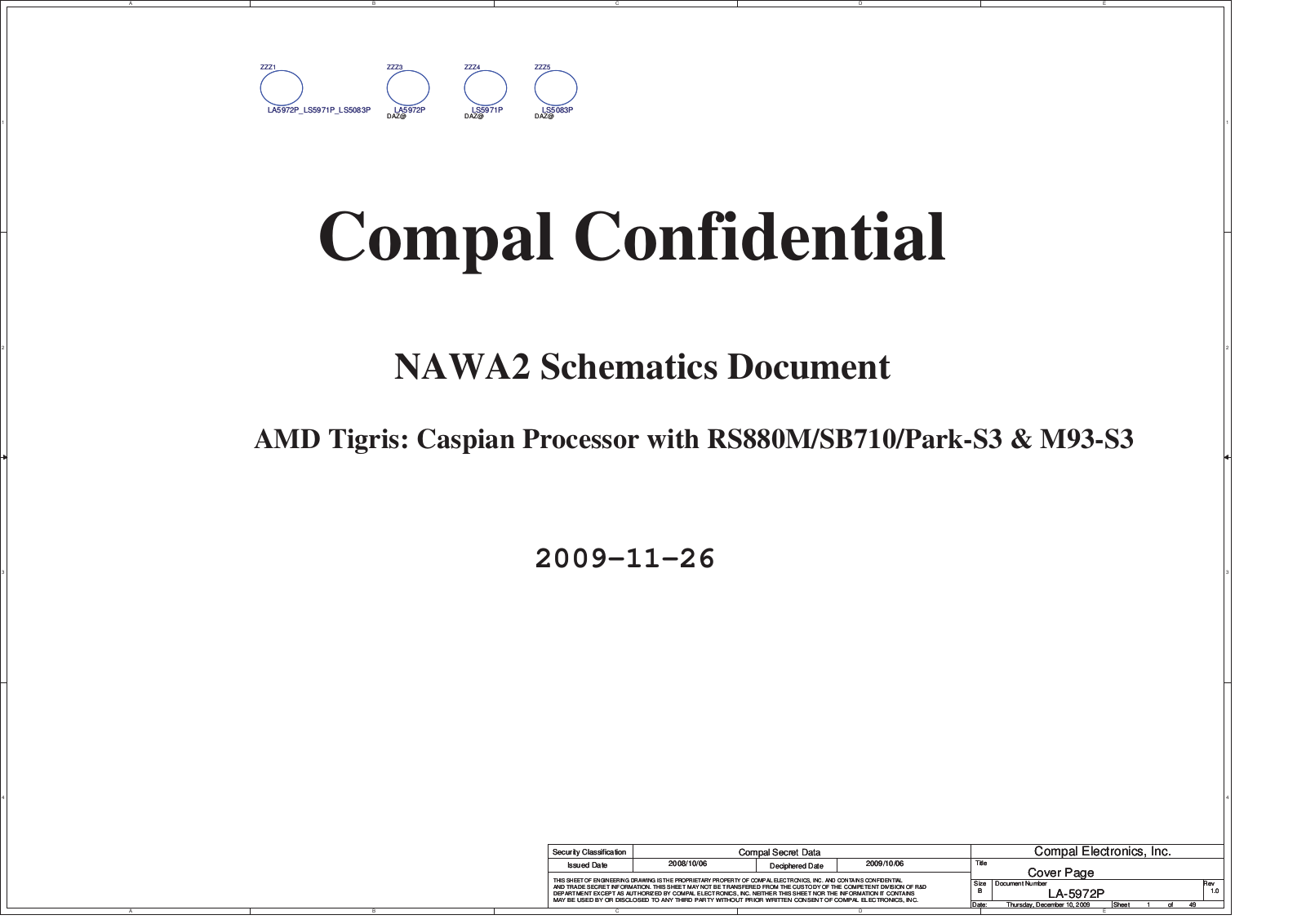 Compal NAWA2 Schematic