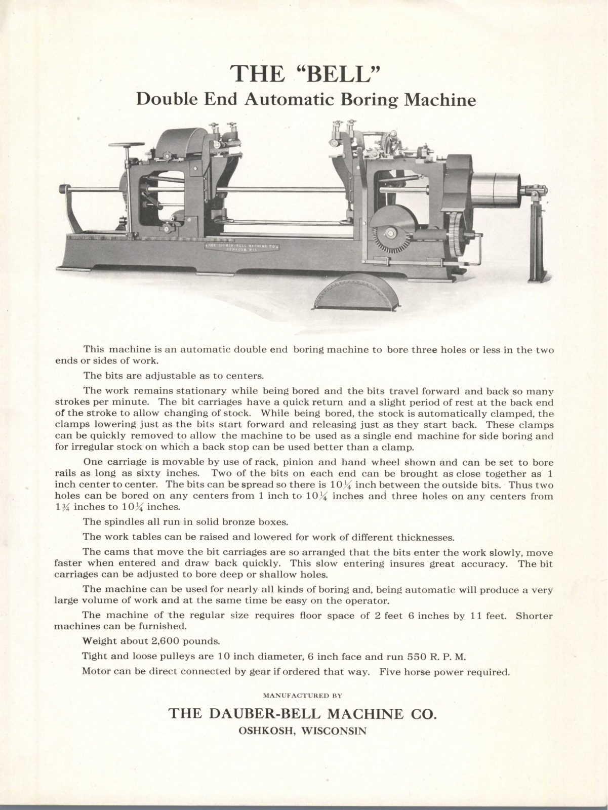 Dauber-Bell Machine Bell