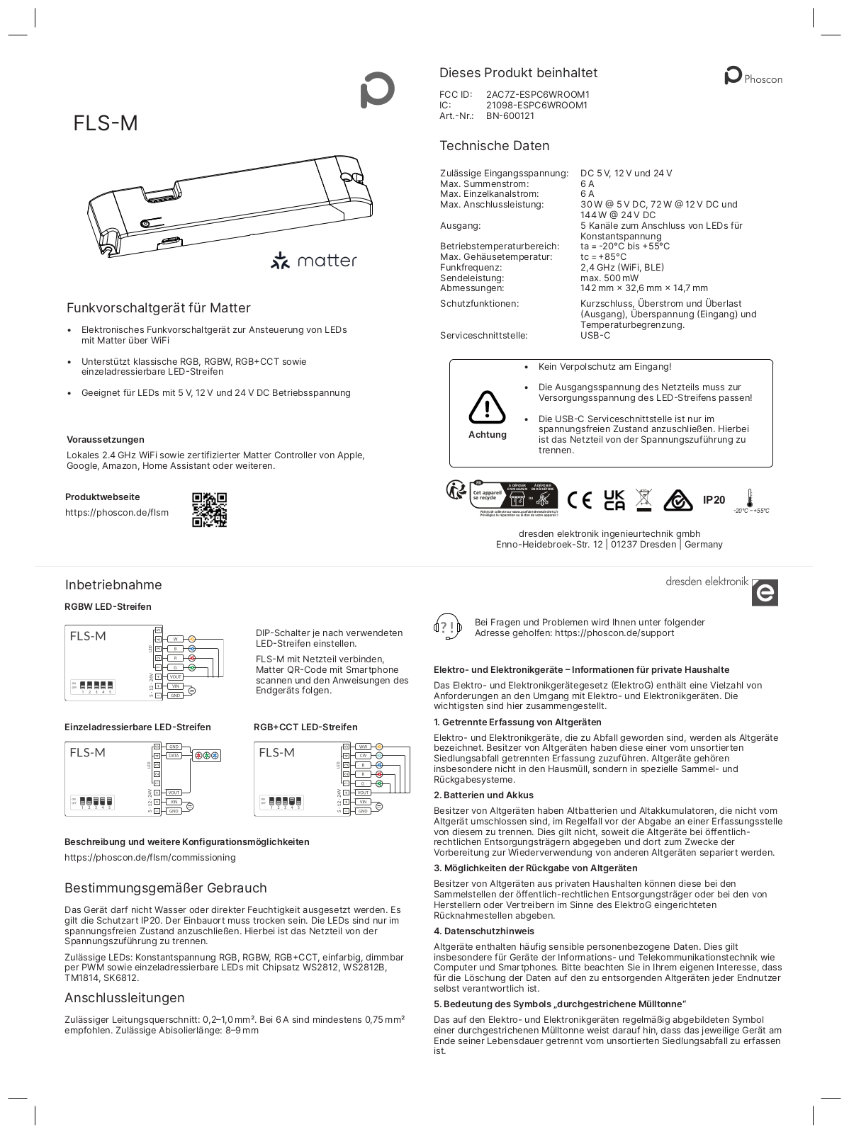 phoscon FLS-M Instruction manual - ManualMachine.com