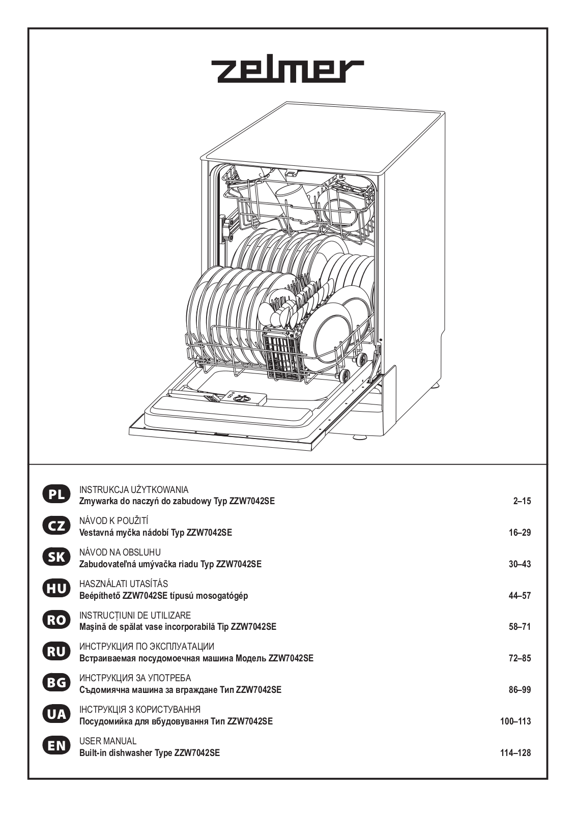 Zelmer ZZW 7042SE User Manual