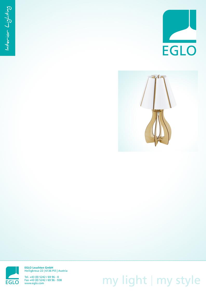 Eglo 94951 Service Manual