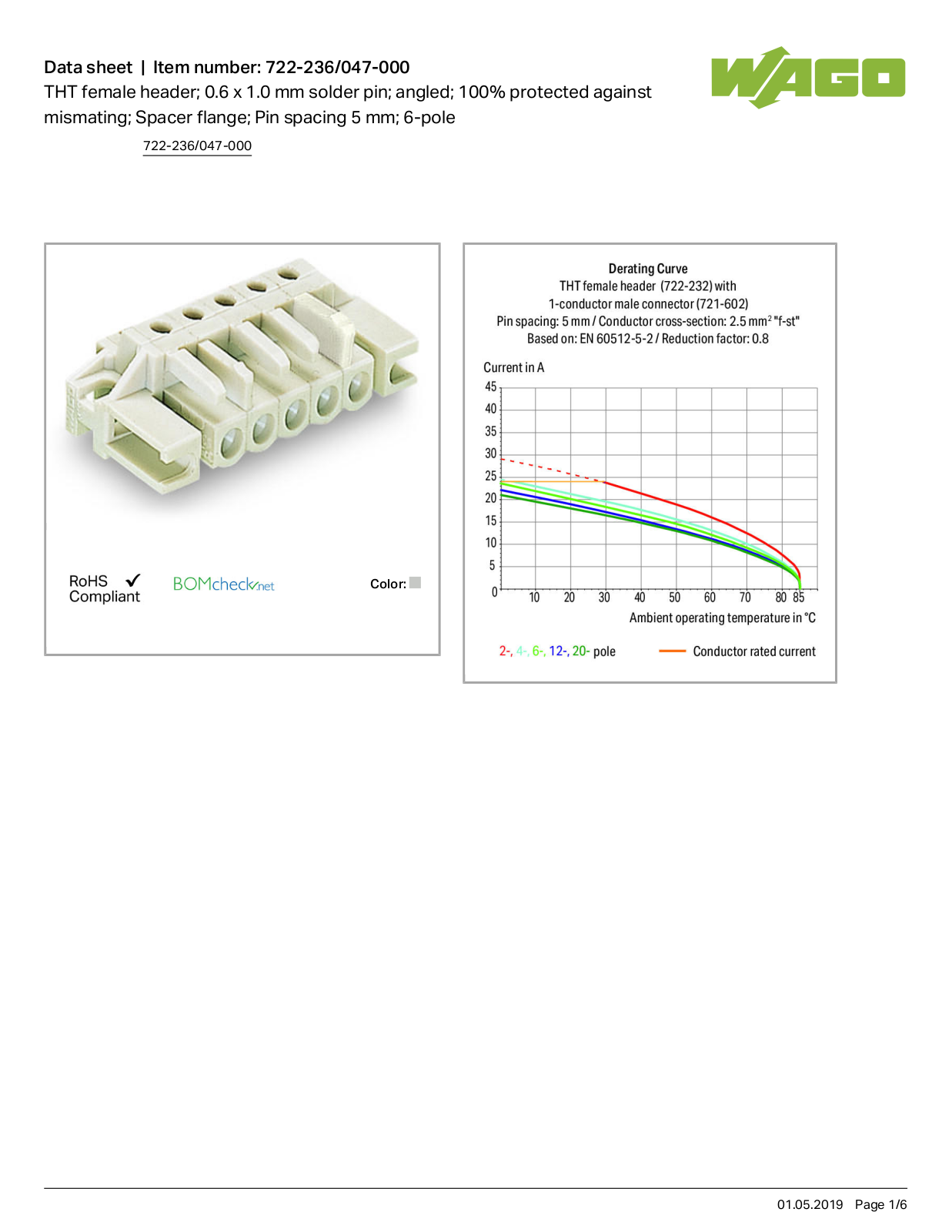 Wago 722-236/047-000 Data Sheet