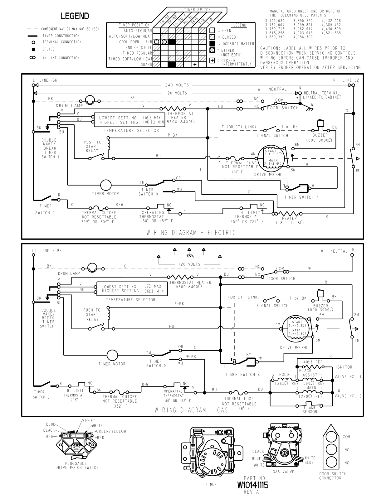 Maytag MED5591TQ0 Parts Diagram