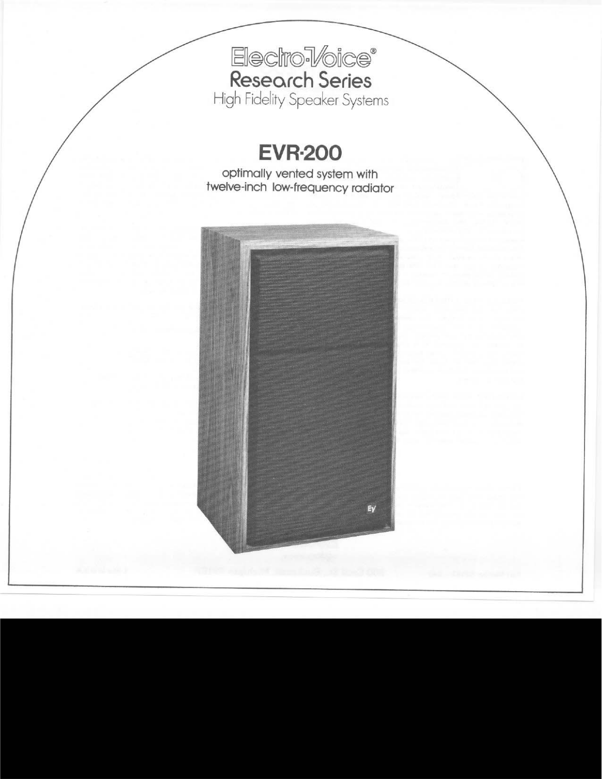 Electro-Voice EVR-200 User Manual