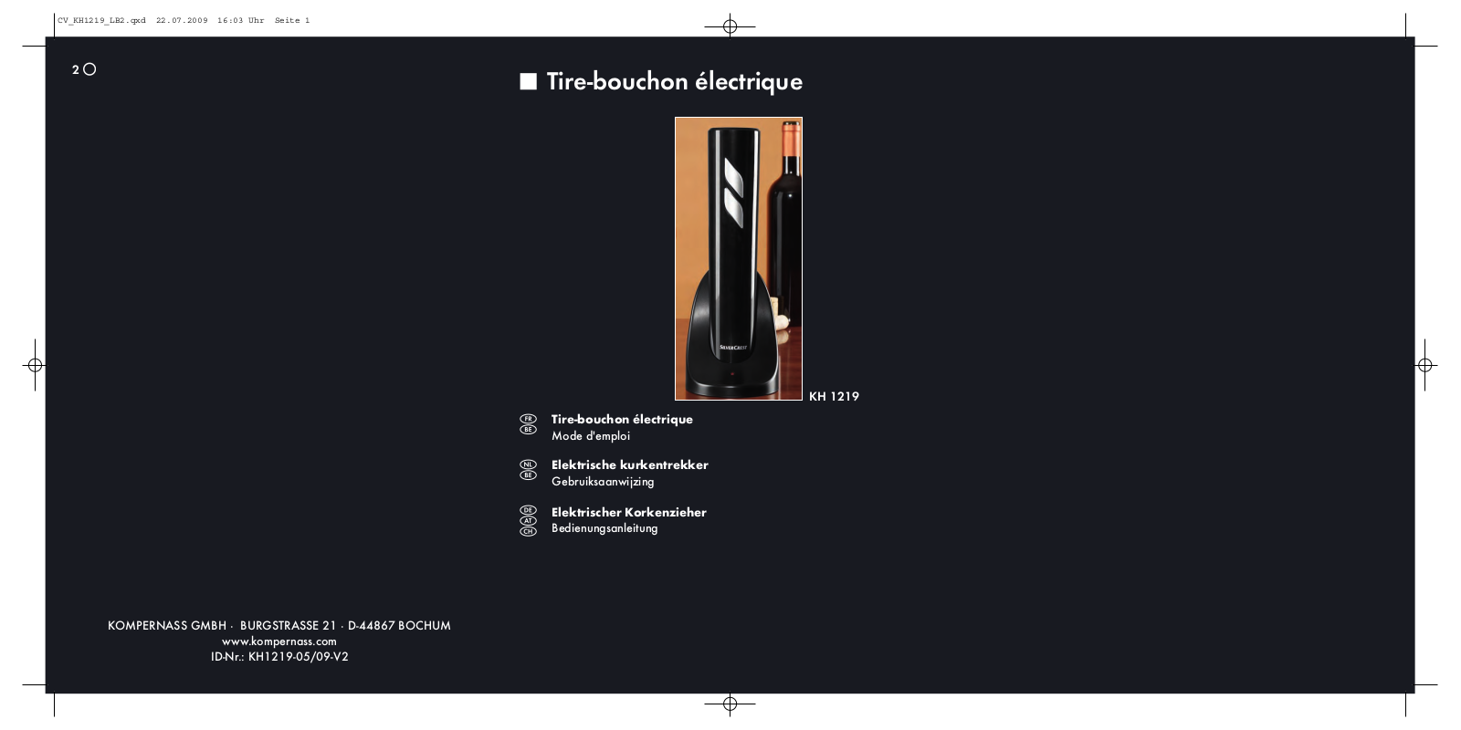 SILVERCREST KH 1219 User Manual