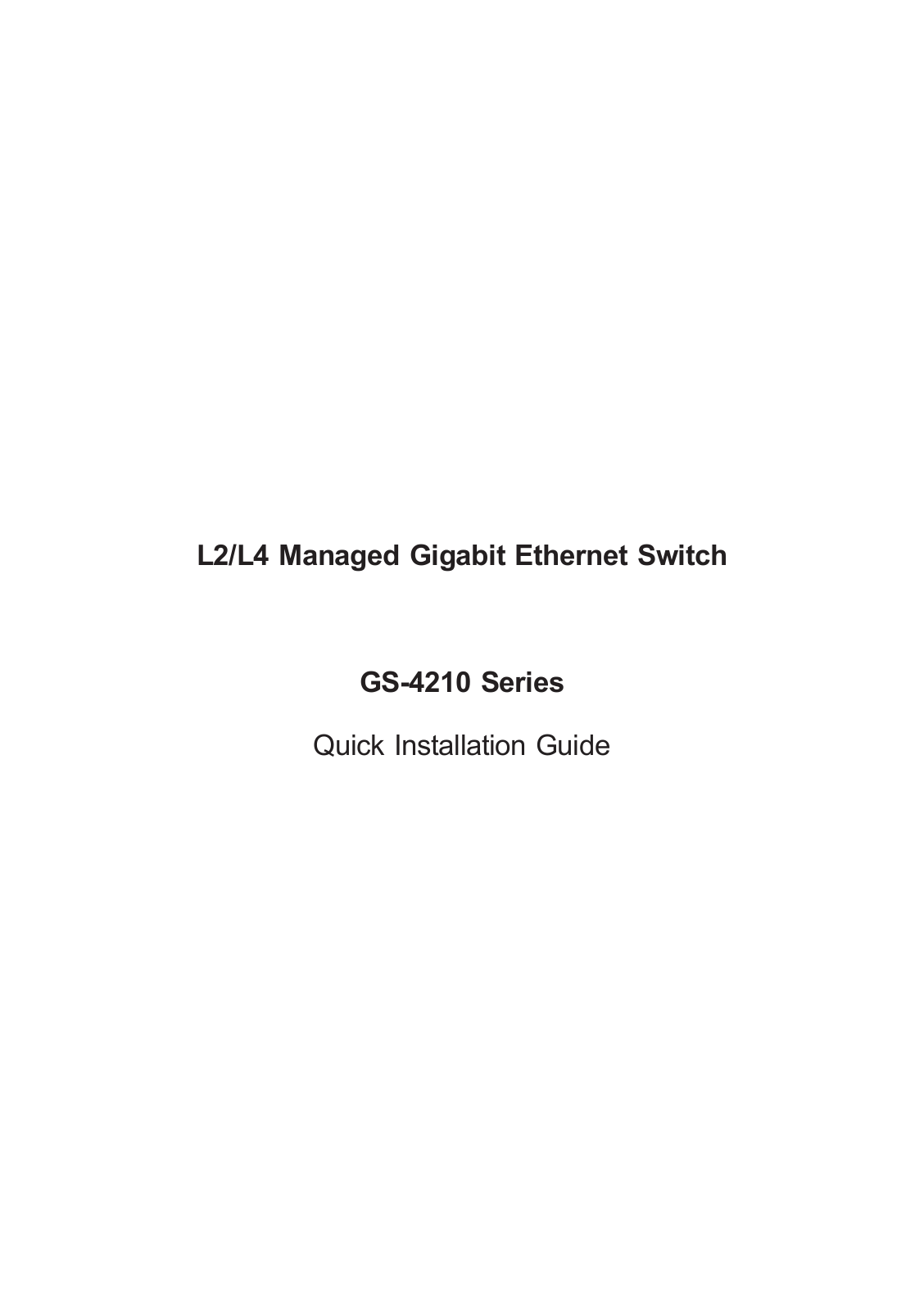 PLANET GS-4210-24P4C User Manual