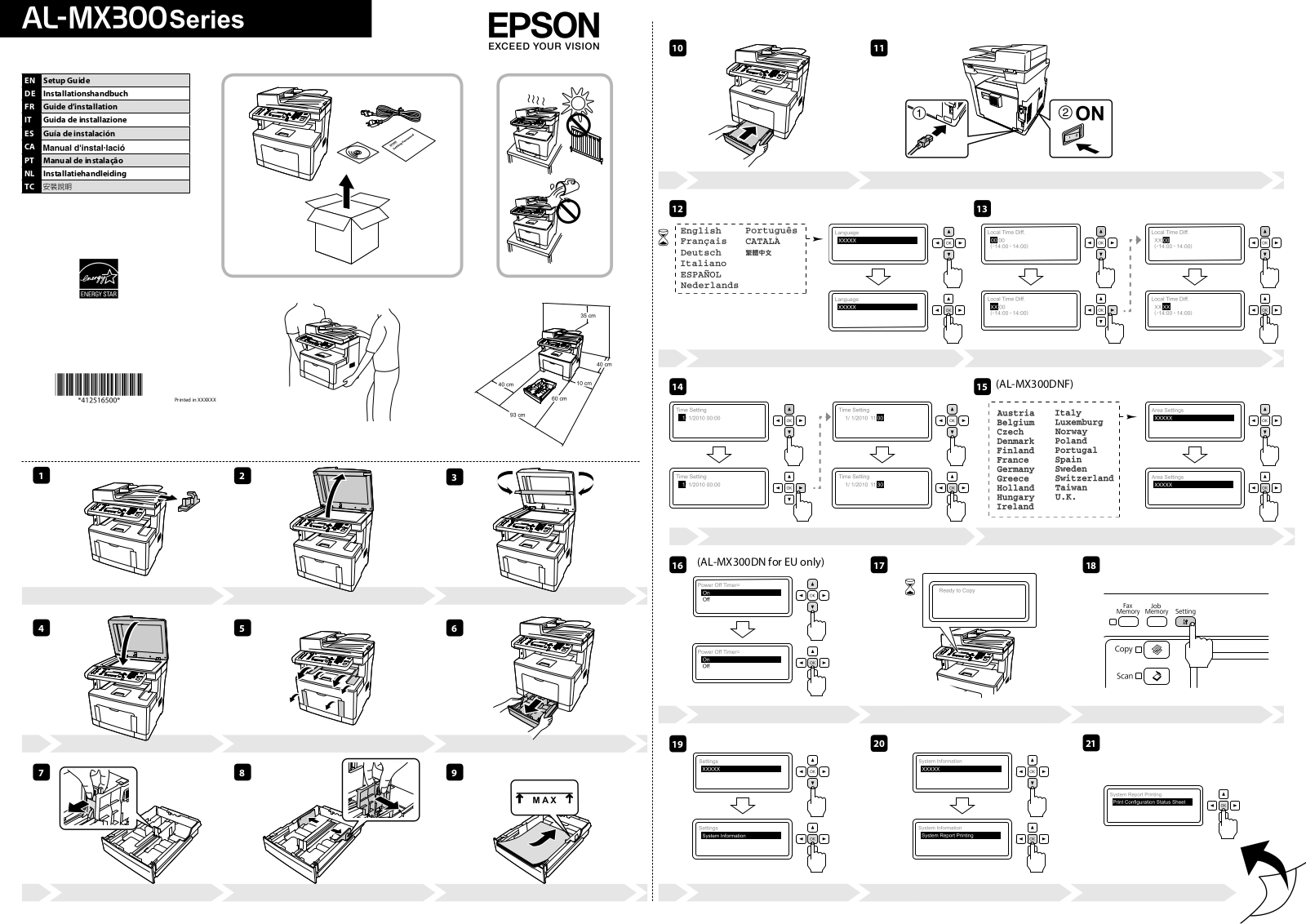 EPSON WORKFORCE AL-MX300DN User Manual