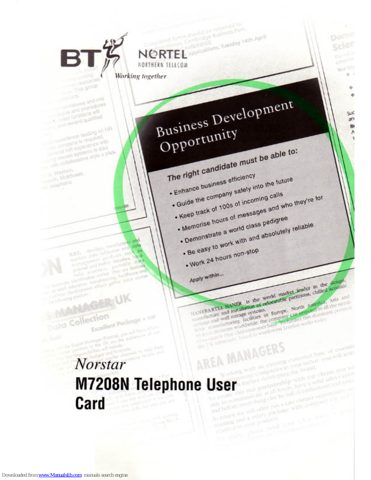 Norstar M7208N Owner's Manual