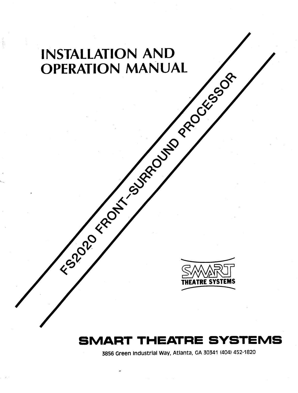 Smart FS2020 INSTALLATION Manual