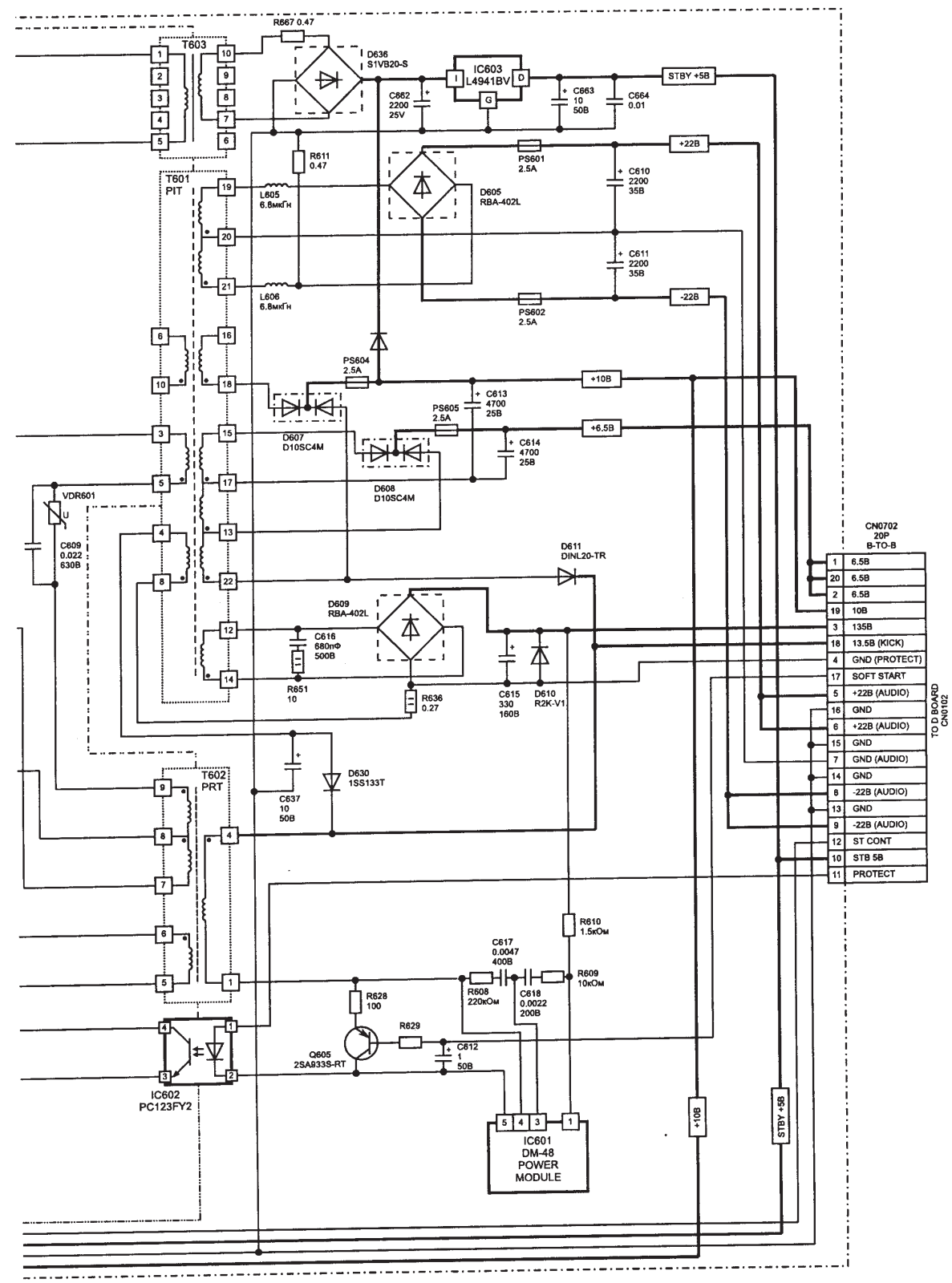 SONY KV28S4R Schematics List 23