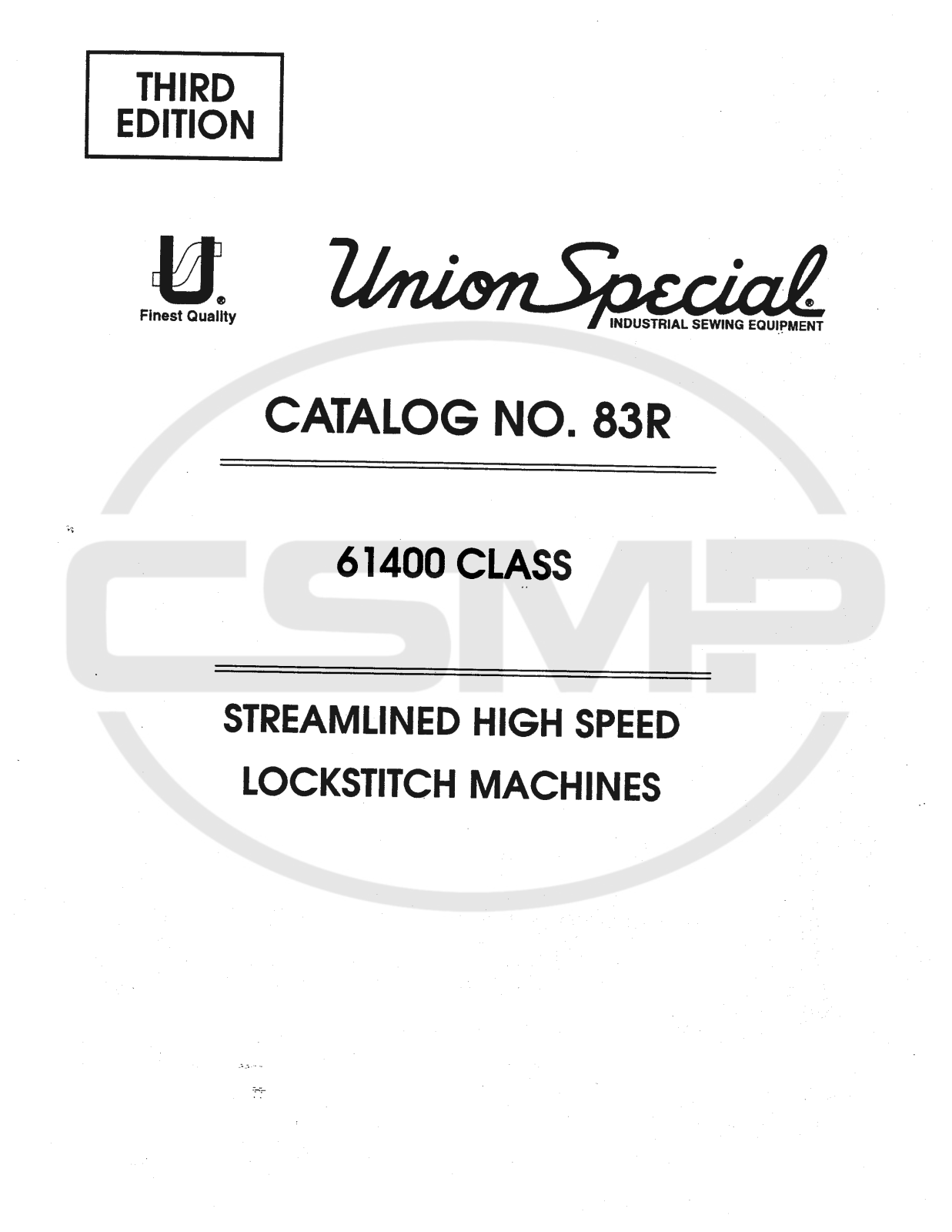 Union Special 83R Parts Book