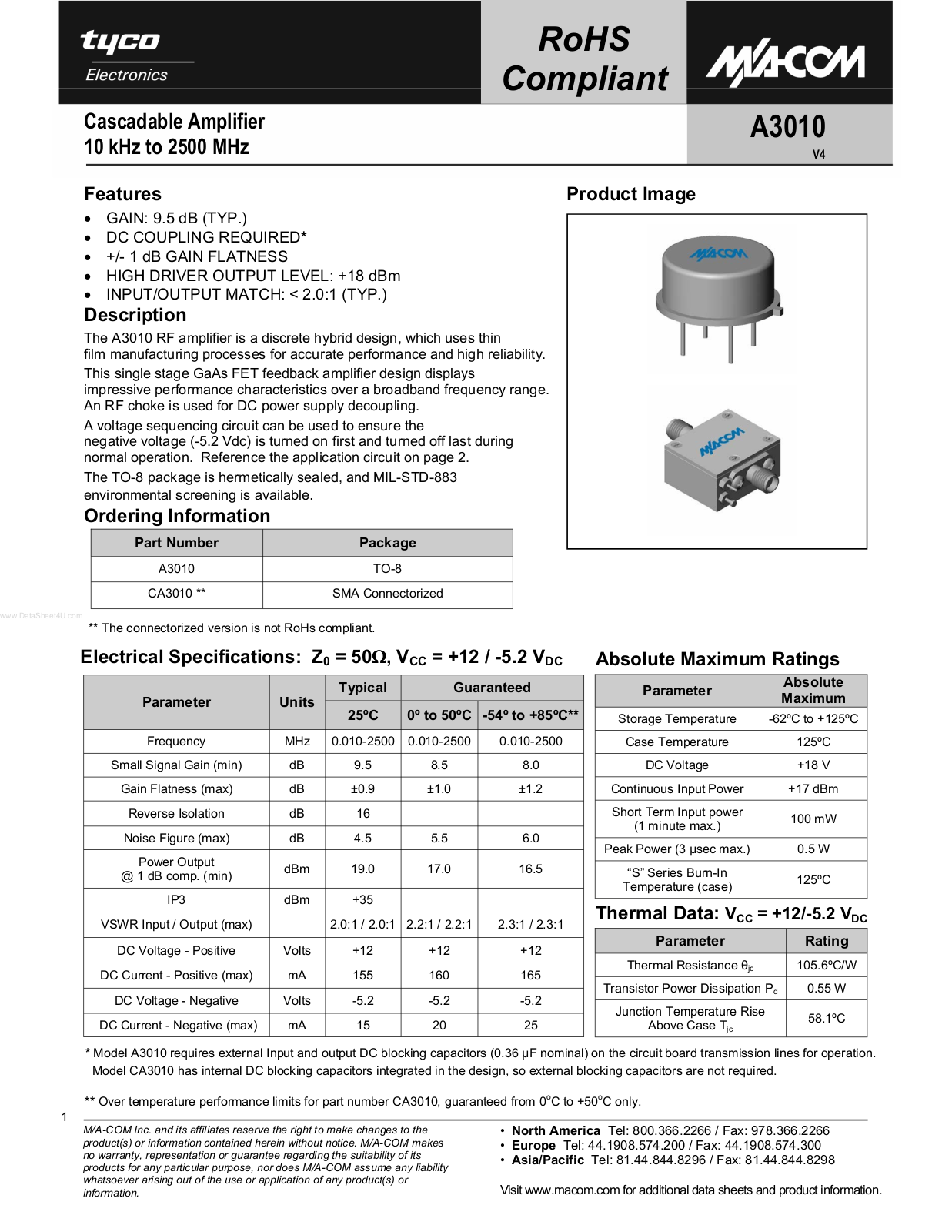 Tyco A 3010 Service Manual