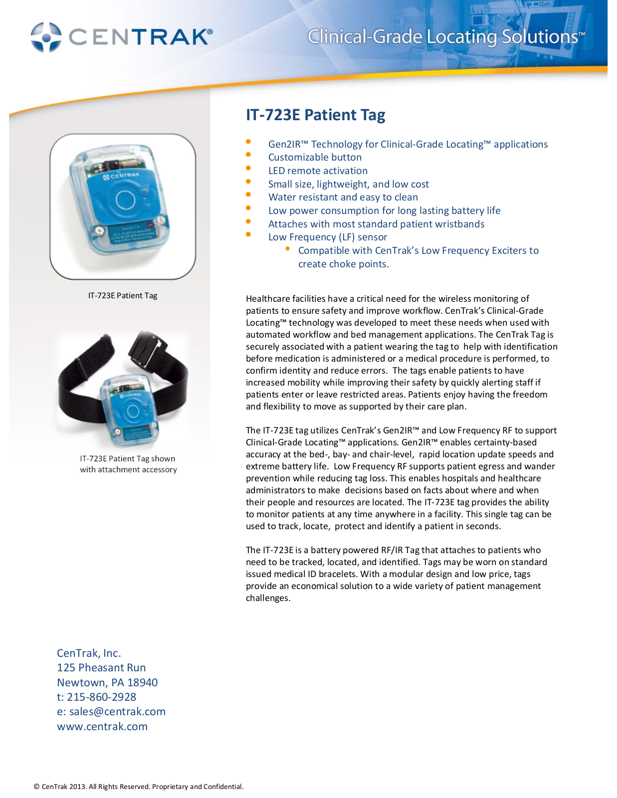 Centrak IT723E User Manual