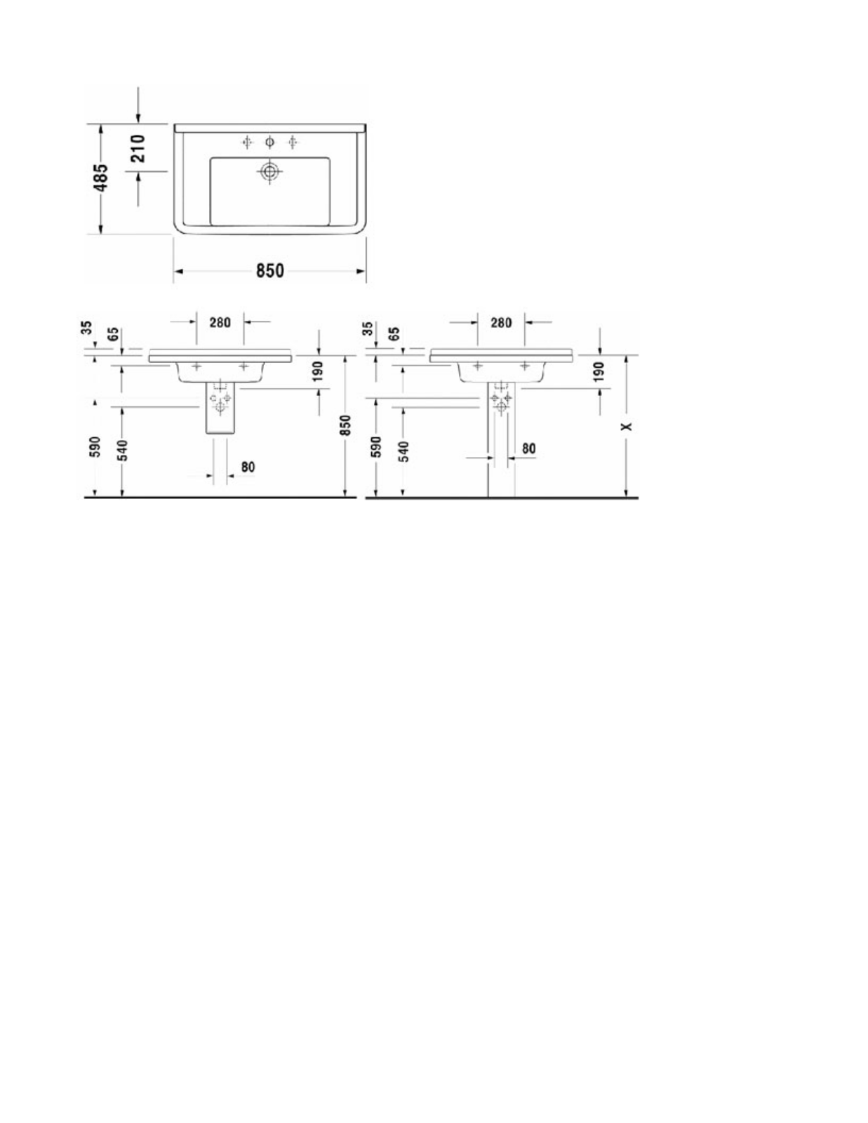 Duravit DRV1181 Dimensions - ManualMachine.com