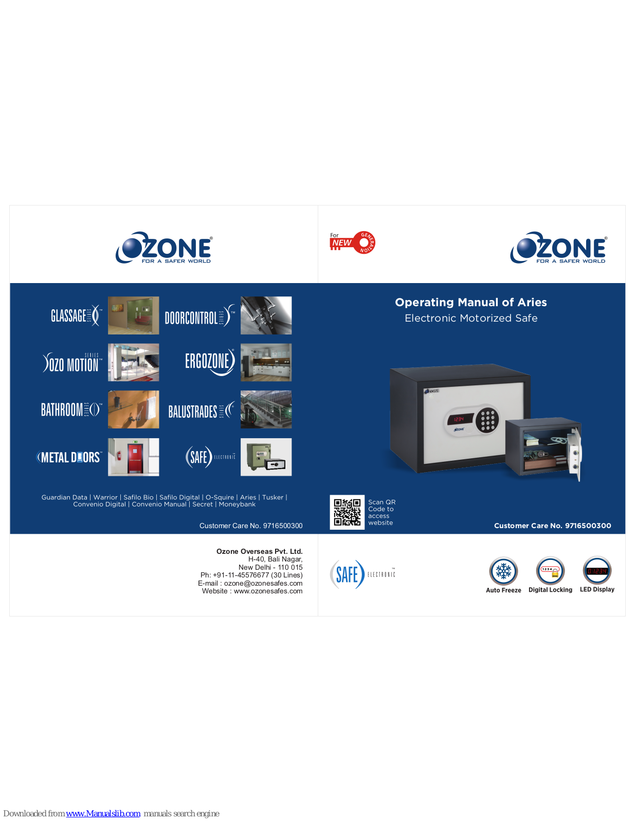 Ozone ARIES BLACK Operating Manual